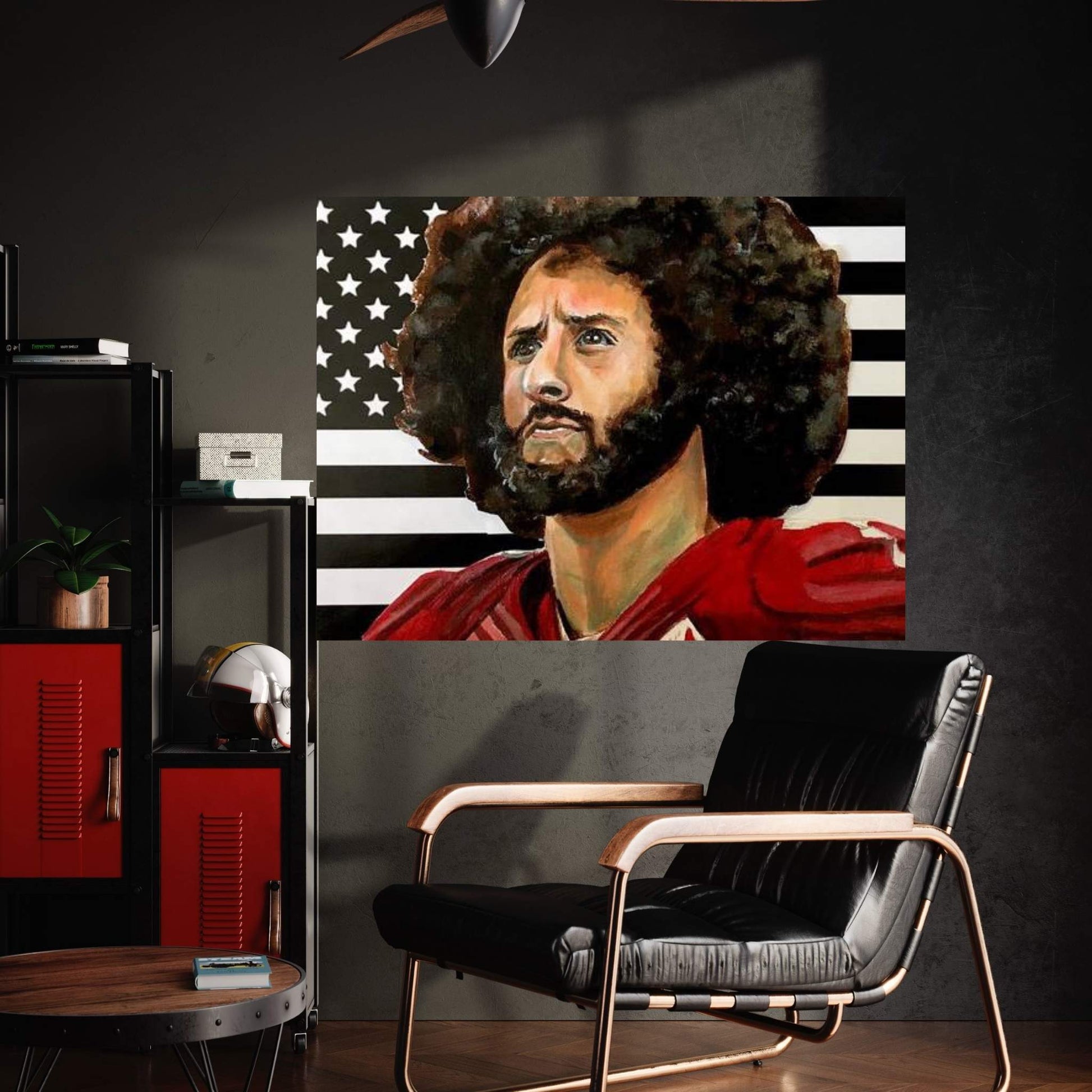 Kaeptain America - Colin Kaepernick Canvas Wall Art - Y Canvas