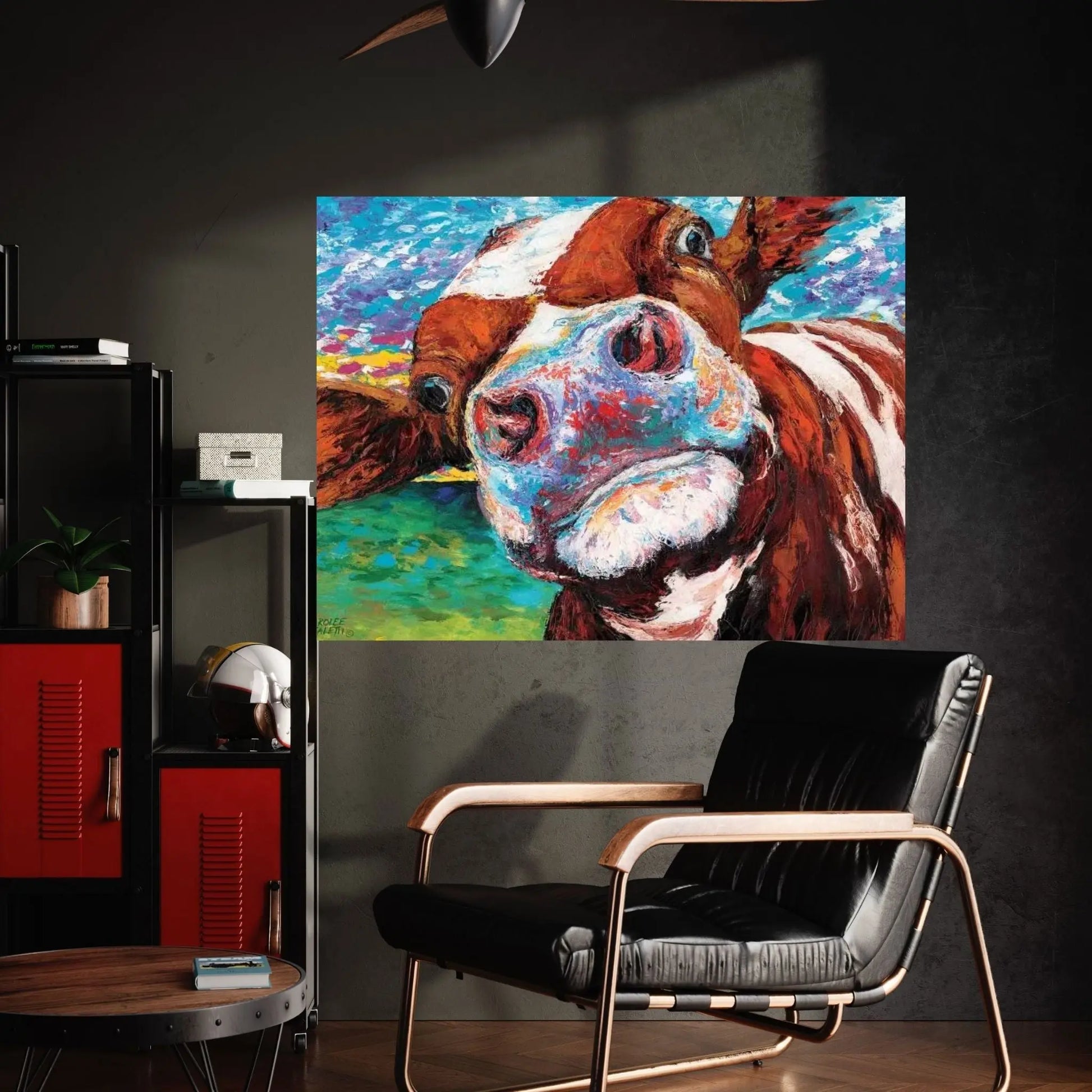 Curious Cow I Canvas Wall Art - Y Canvas