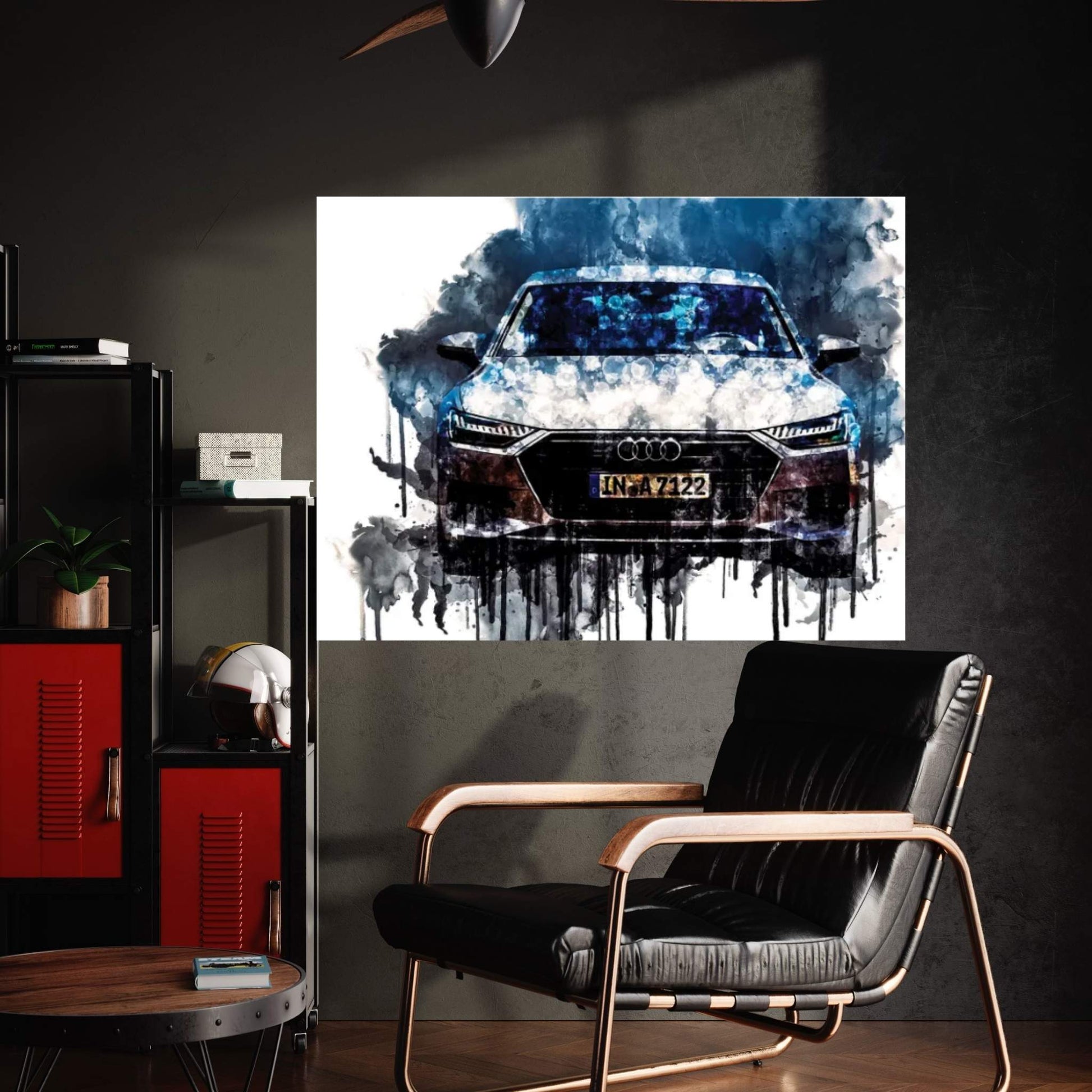 Car 2018 Audi A7 Sportback 50 TDI Quattro Canvas Wall Art - Y Canvas