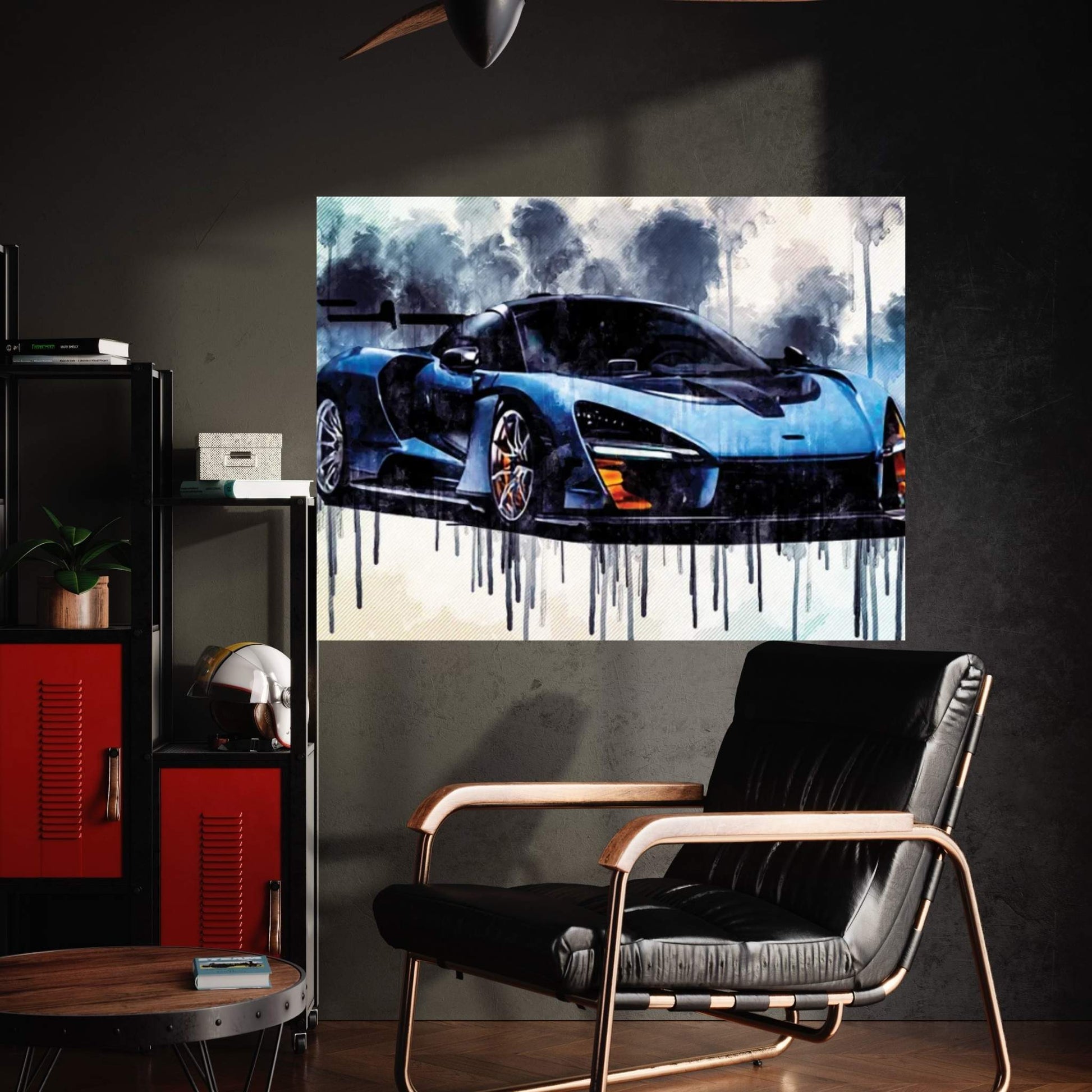 Mclaren Senna 2018 P15 Supercar Racing Car Hypercar Canvas Wall Art - Y Canvas
