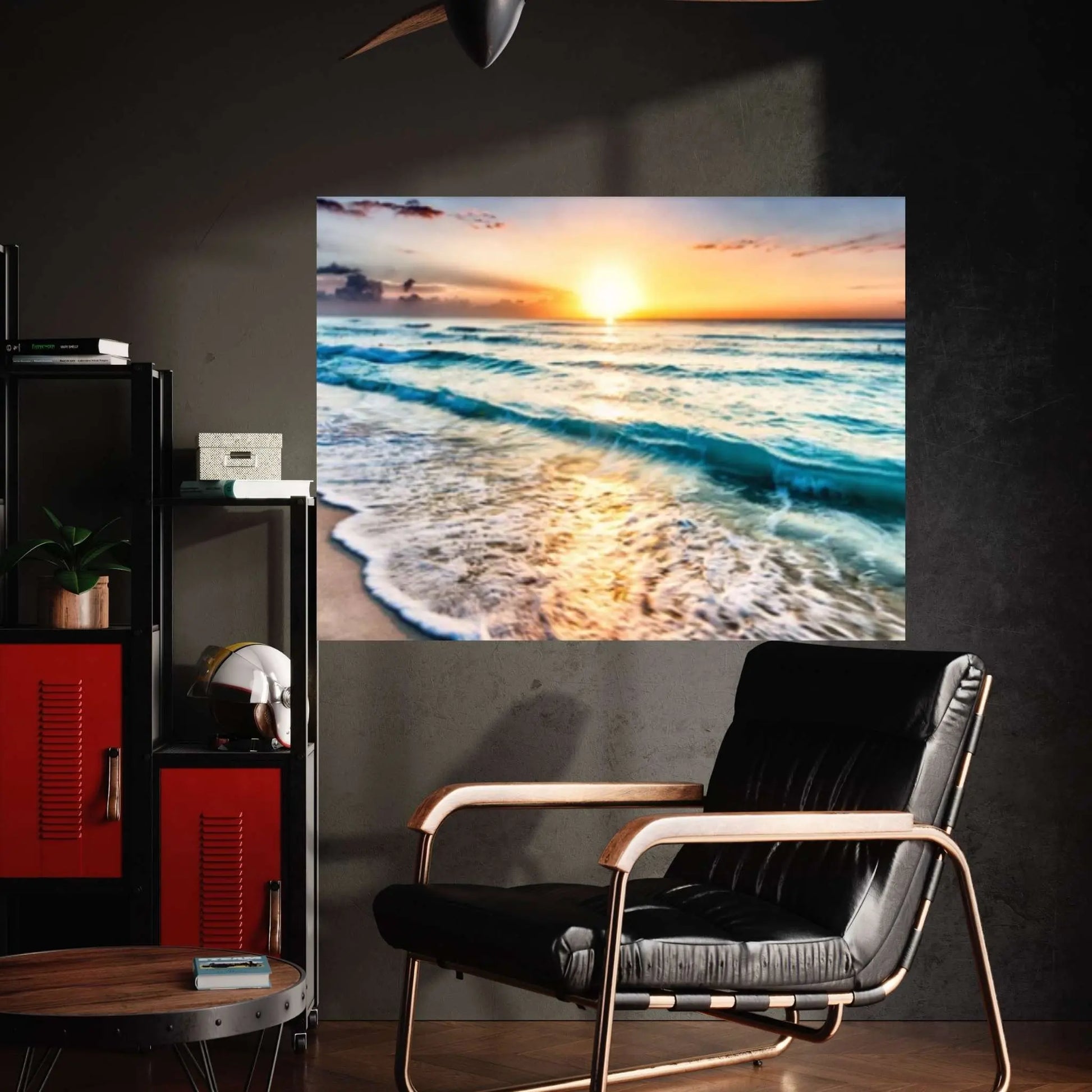Sea beach ocean white sand Canvas Wall Art Design - Y Canvas