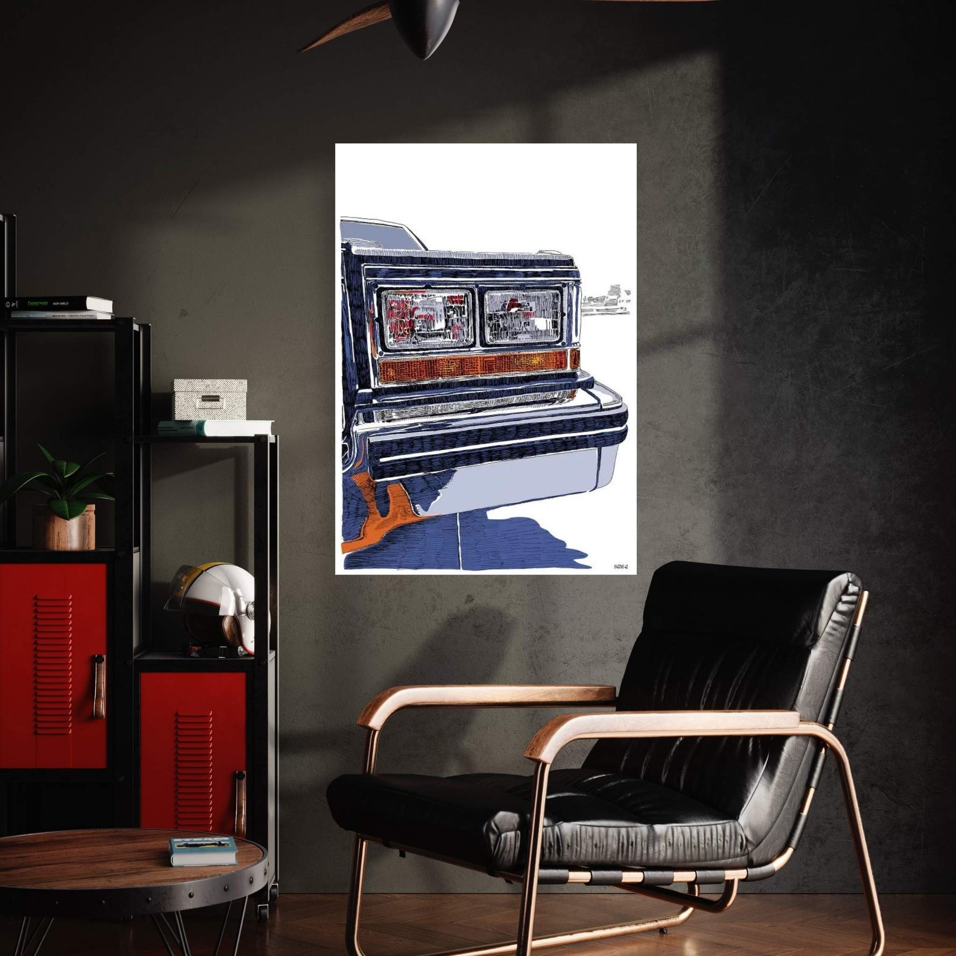 Headlights Canvas Wall Art - Y Canvas