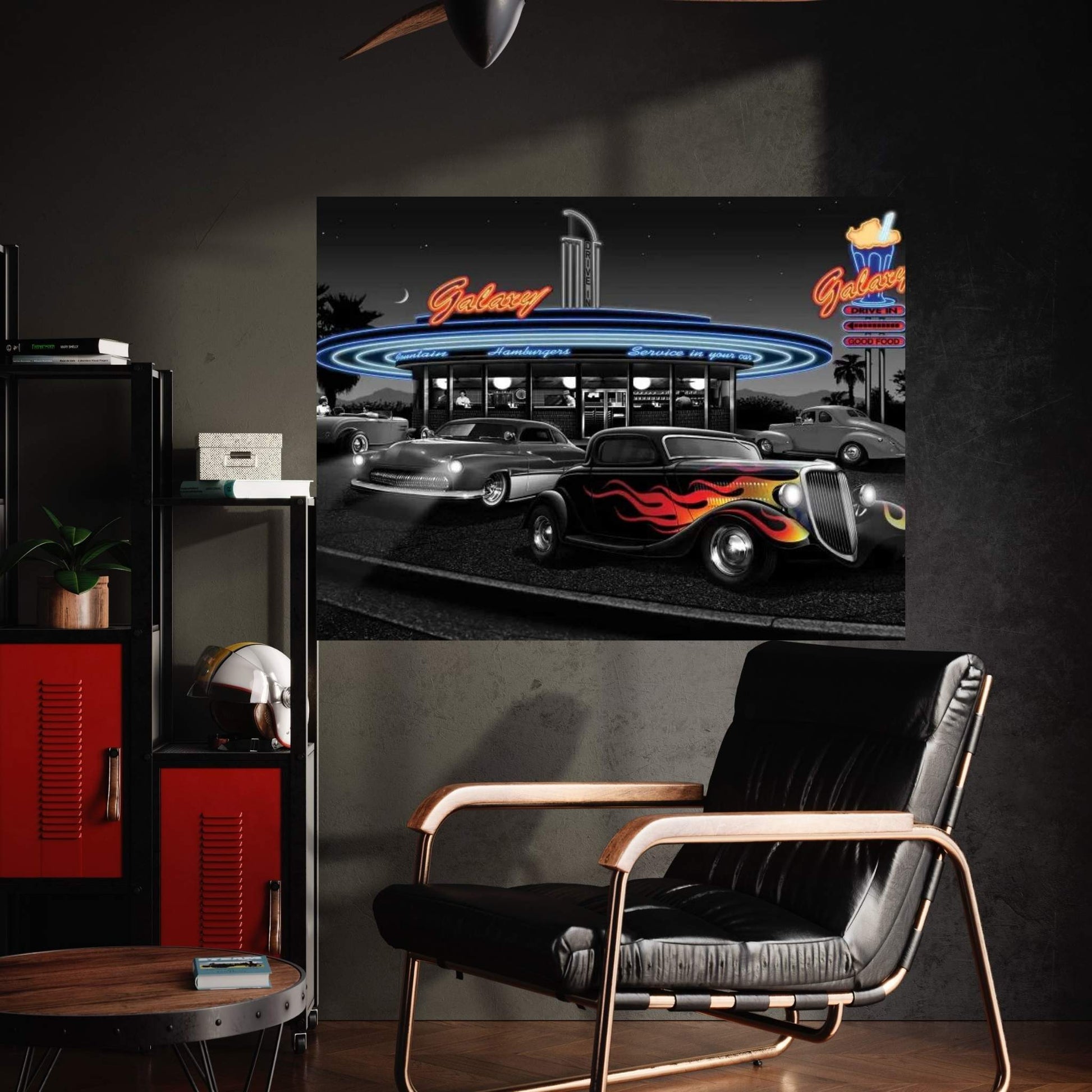 Galaxy Diner II Canvas Wall Art - Y Canvas