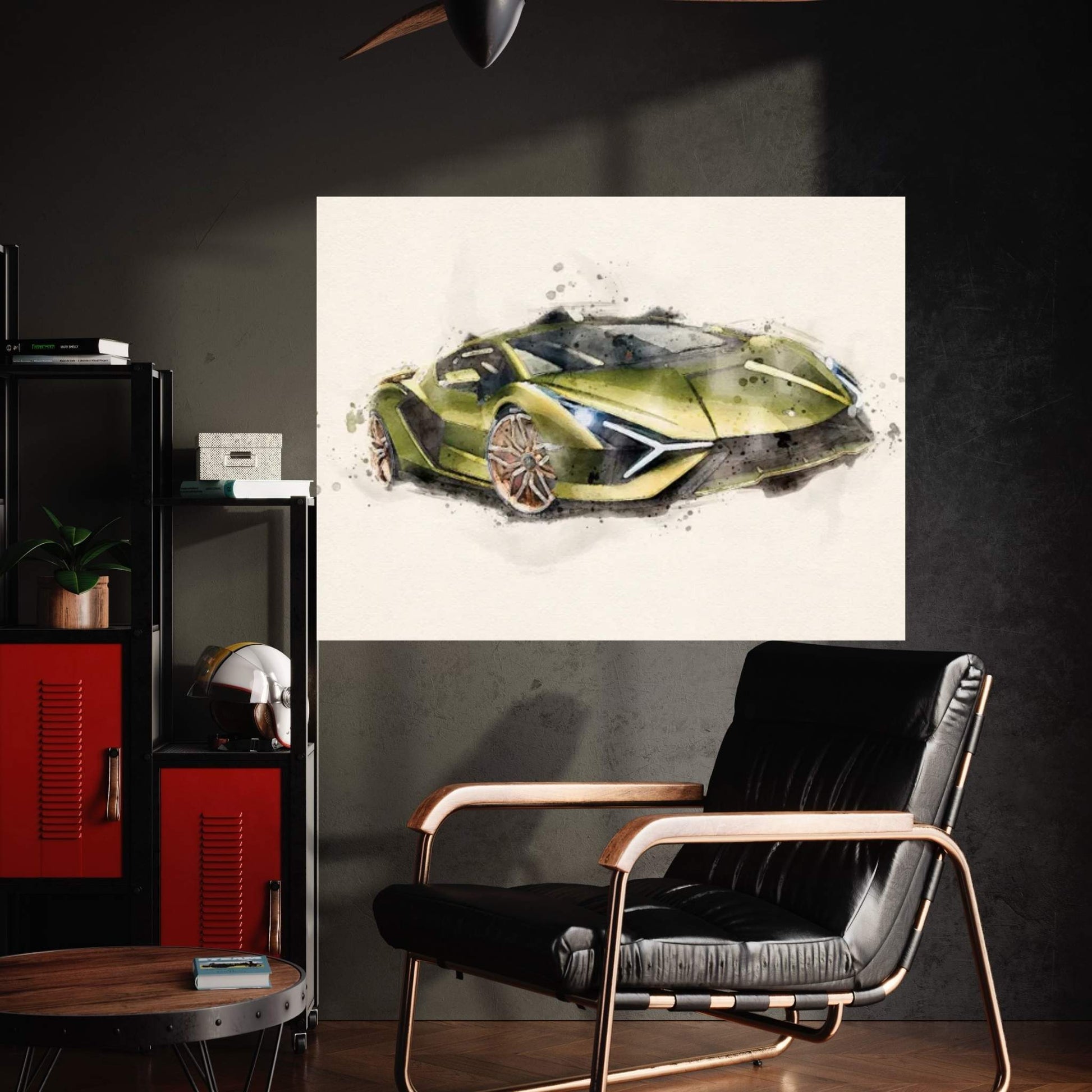 Lamborghini v II Canvas Wall Art - Y Canvas