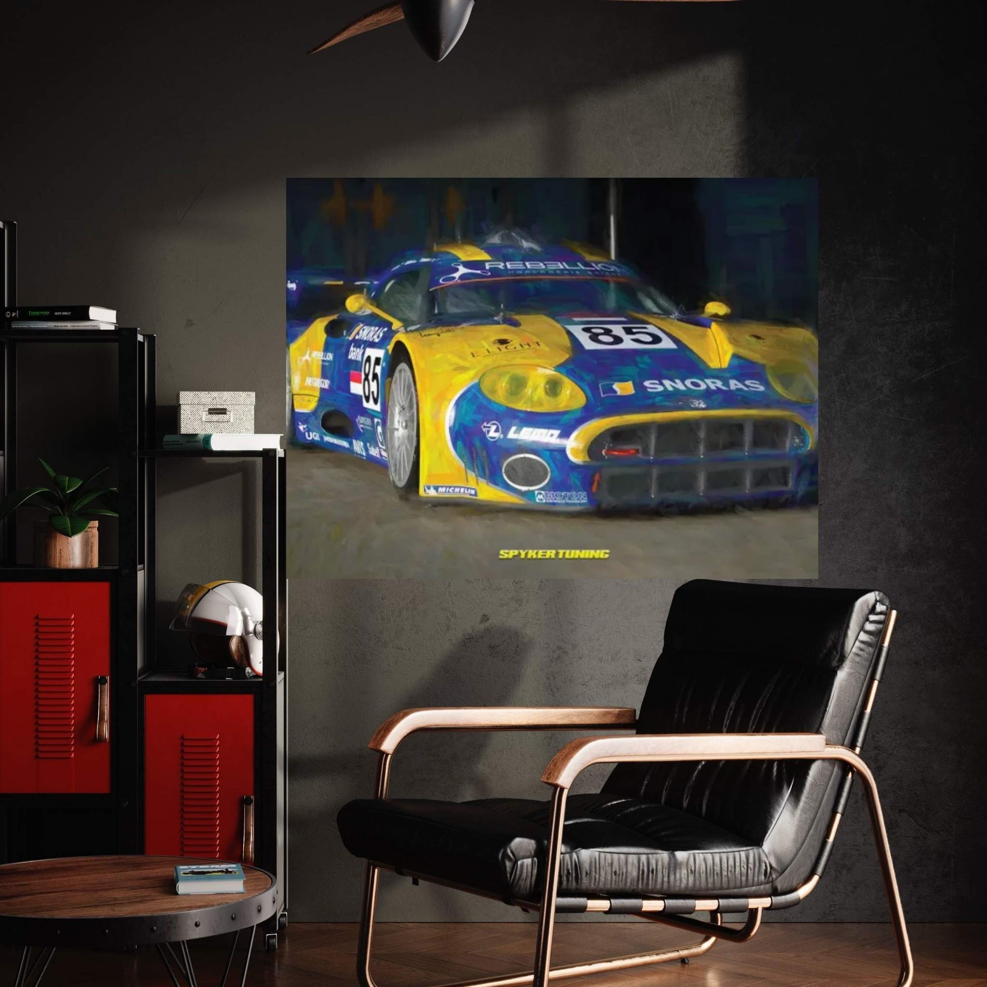 Spyker Tuning In Watercolor Canvas Wall Art - Y Canvas