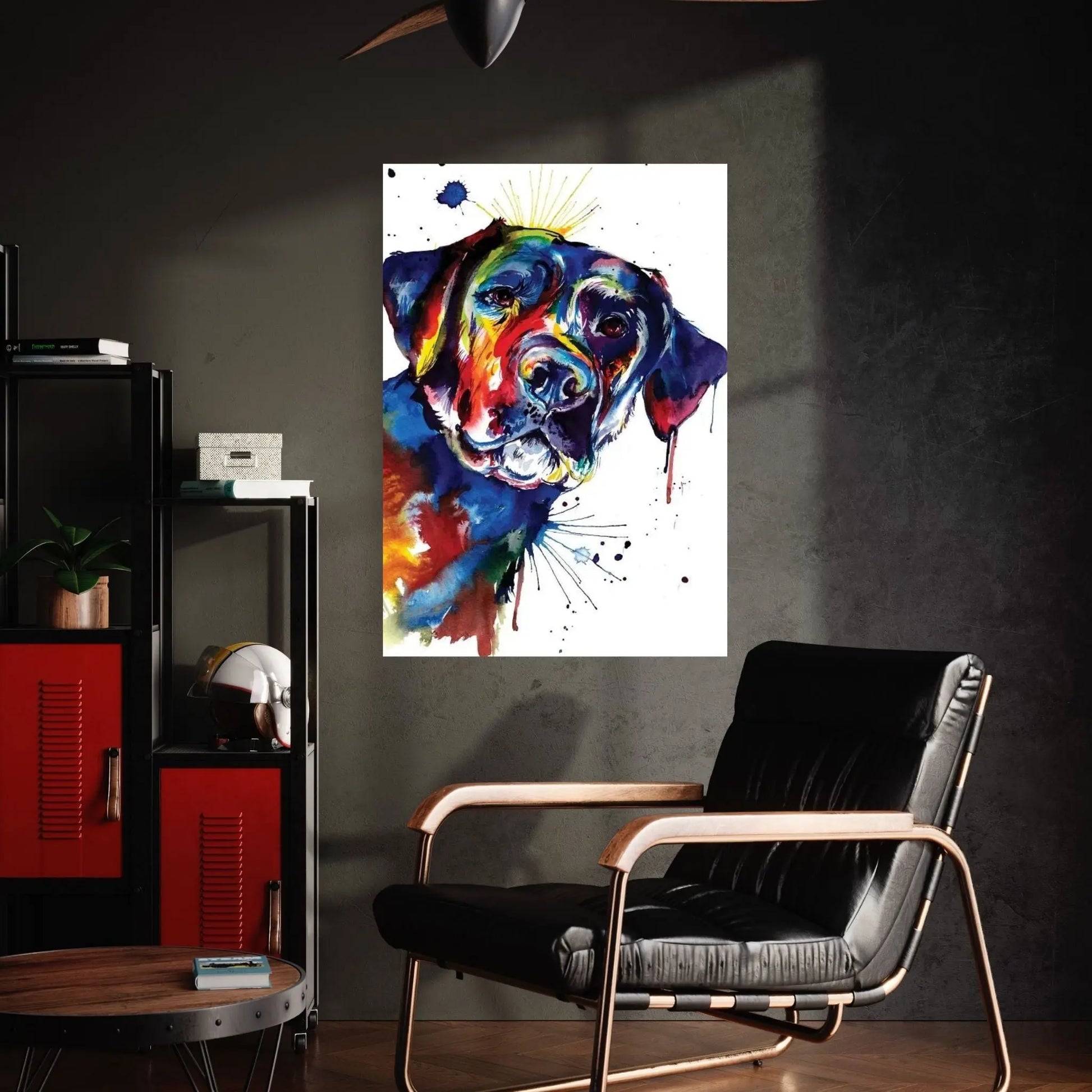 Black Lab Canvas Wall Art - Y Canvas