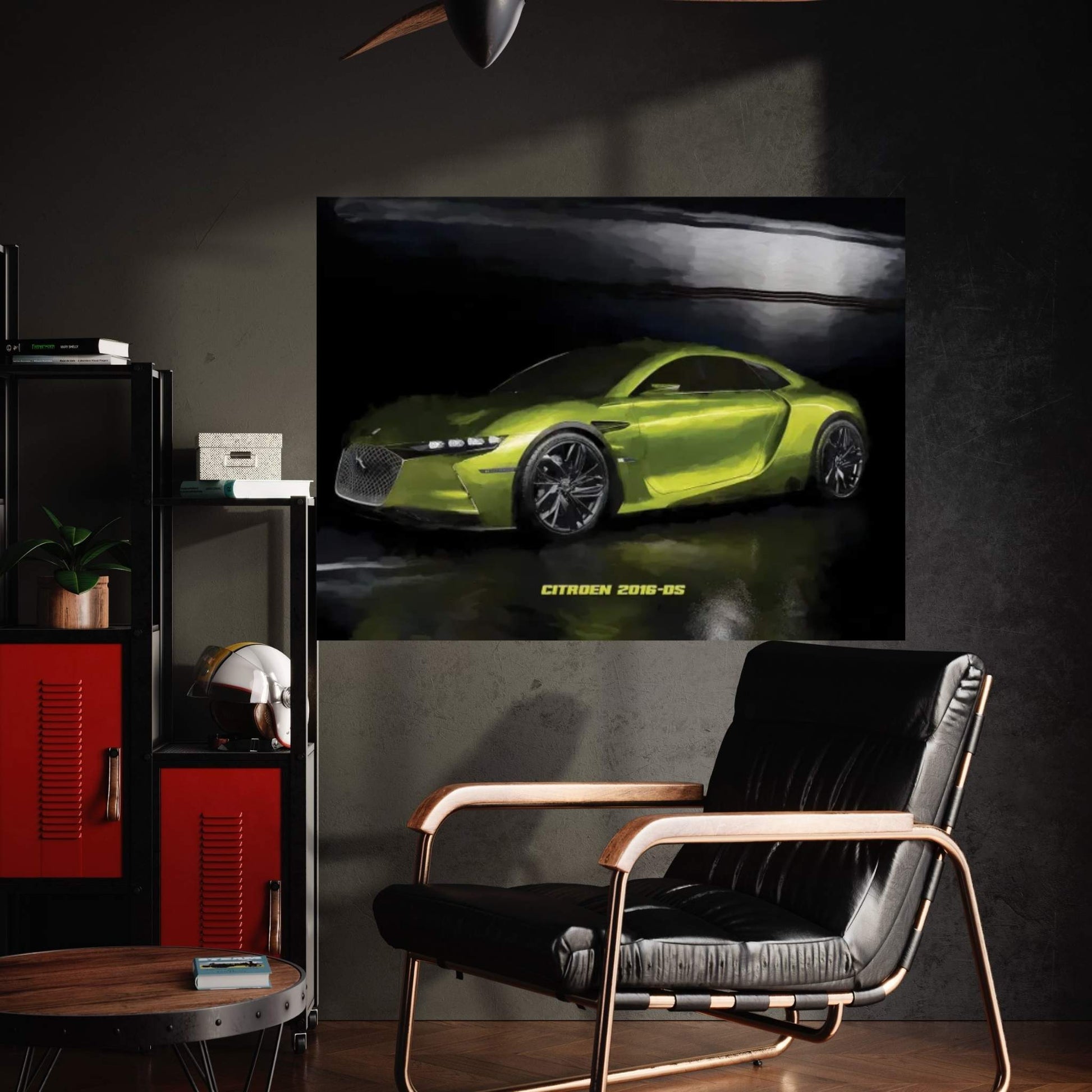 Citroen 2016 DS In Watercolor Canvas Wall Art - Y Canvas