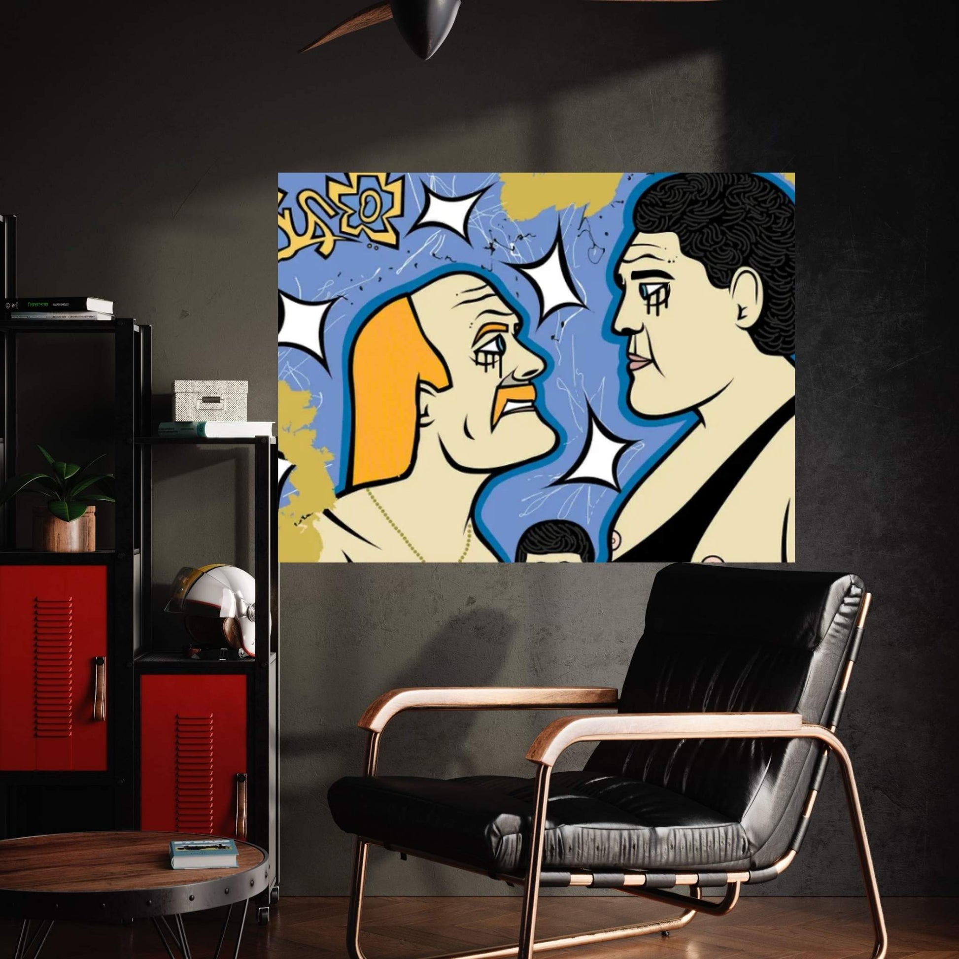 Hulk And André Canvas Wall Art - Y Canvas