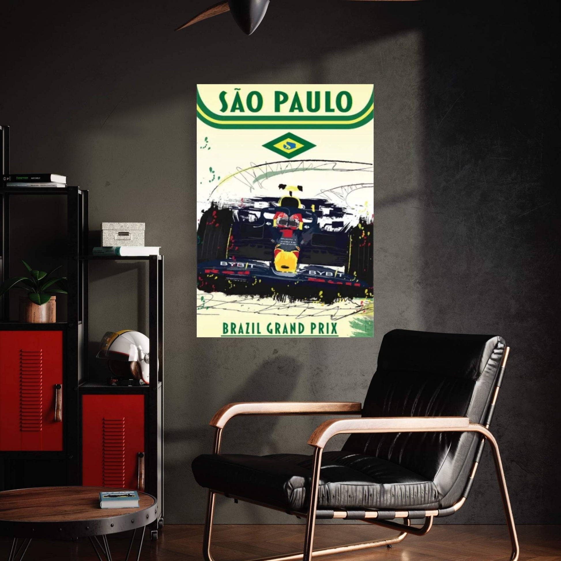 Max Verstappen, San Paulo Grand Prix, Brazil Grand Prix F1 Poster Canvas Wall Art - Y Canvas