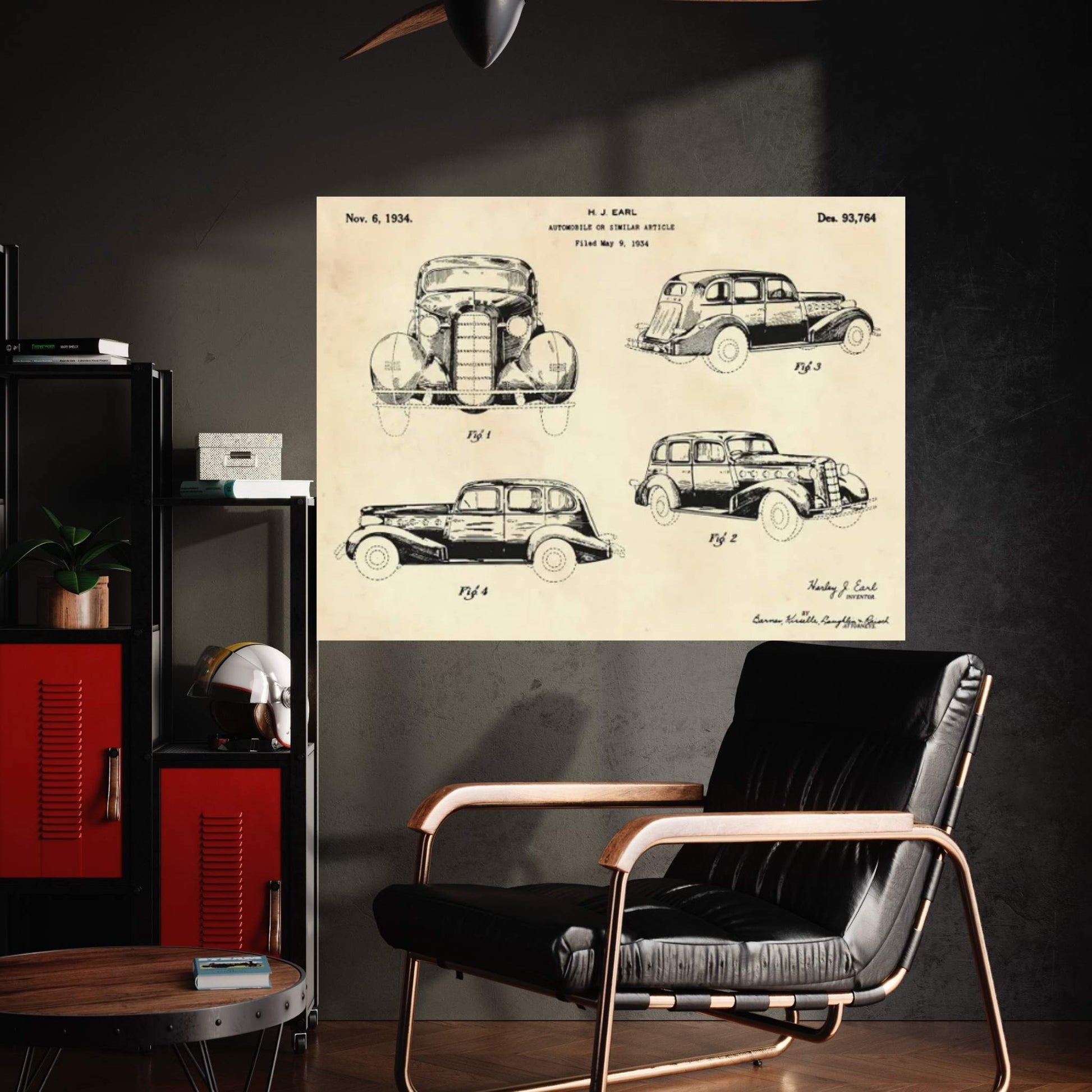Automobile Patent II Canvas Wall Art - Y Canvas