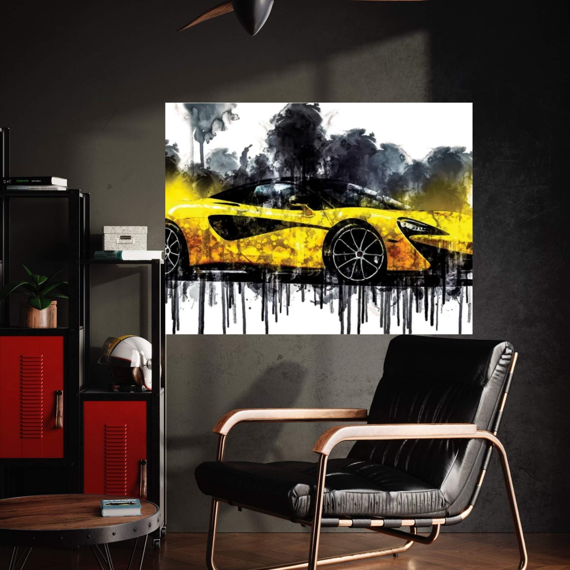 2017 McLaren 570S Spider Vehicle CLXIV Canvas Wall Art - Y Canvas
