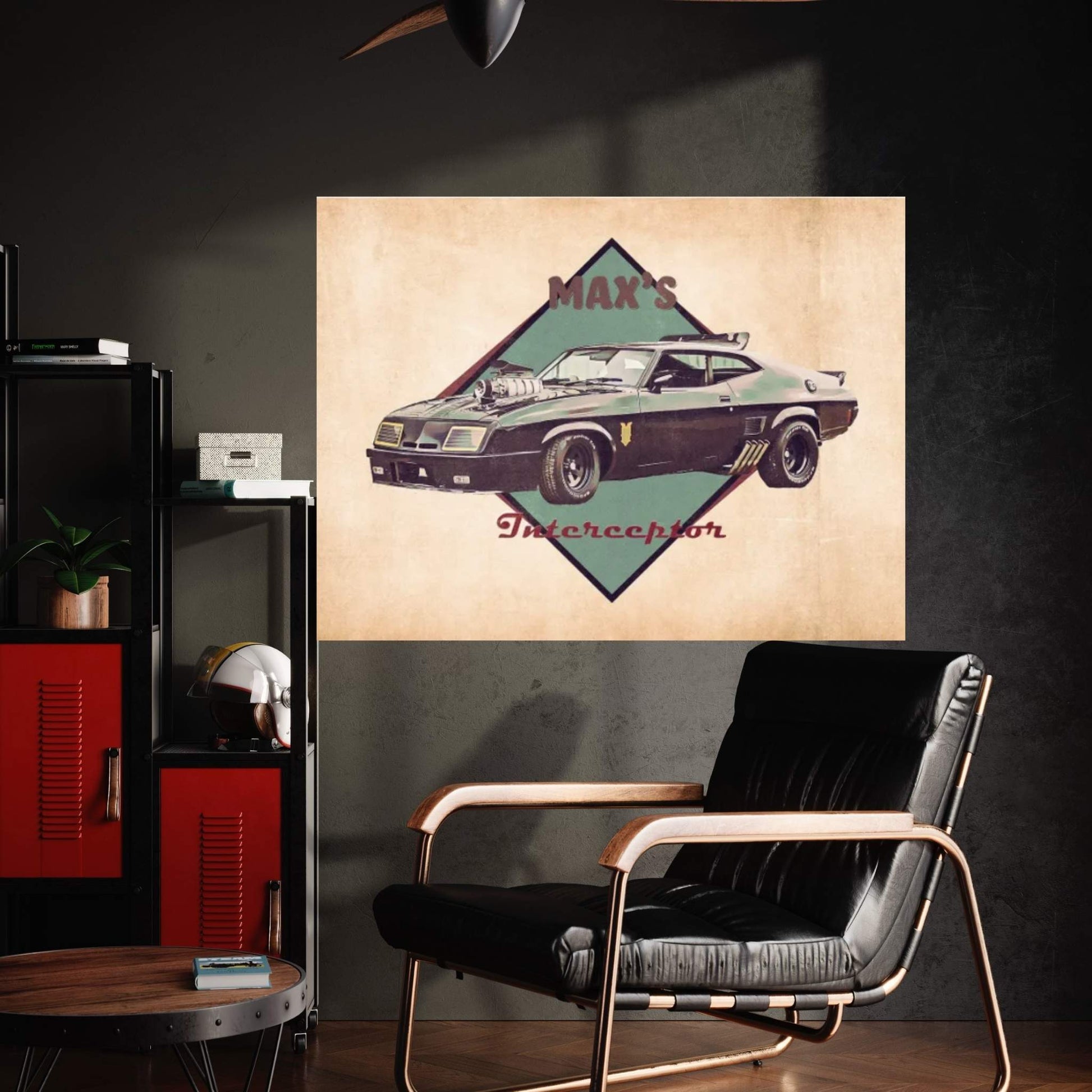 Max's Interceptor Canvas Wall Art - Y Canvas