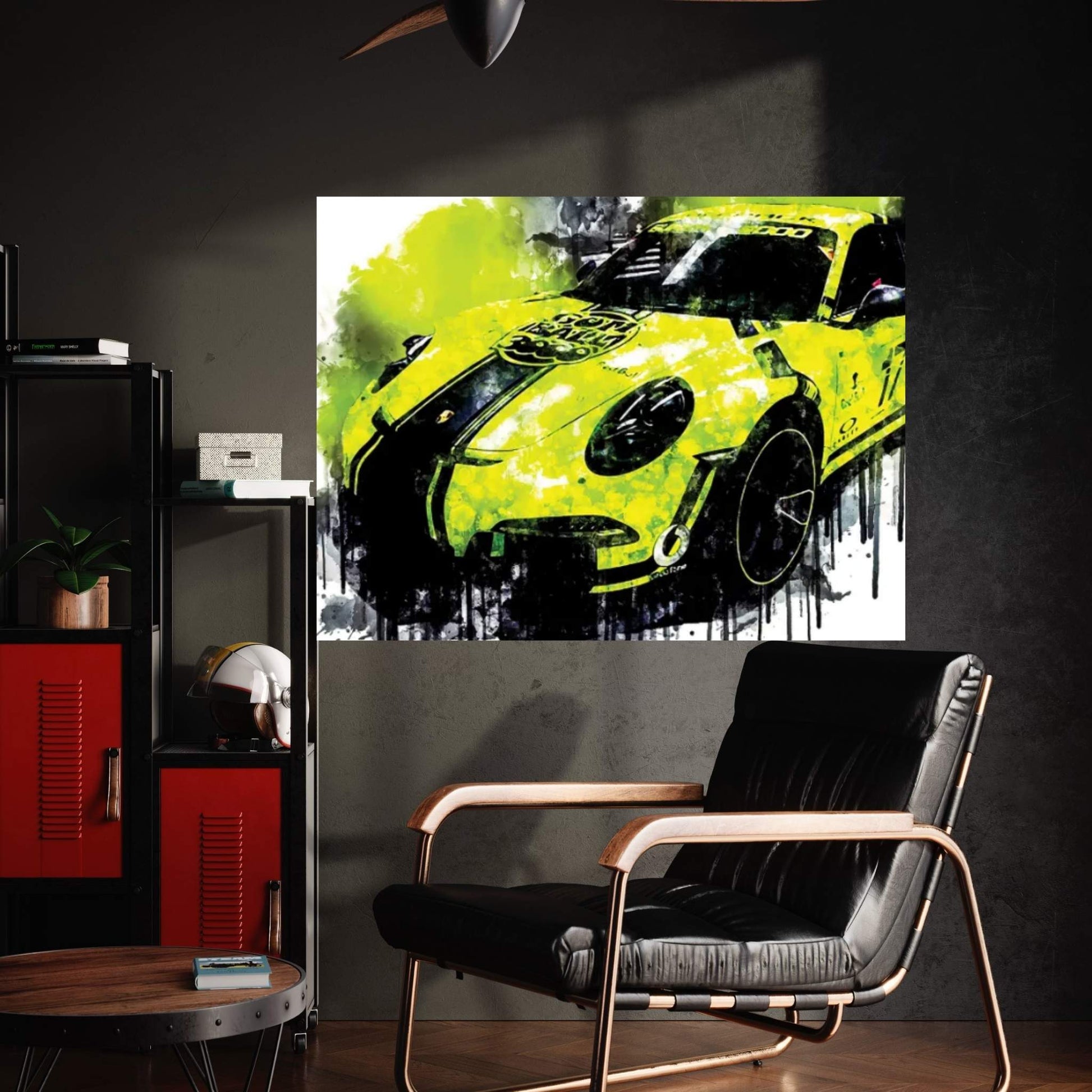 Car 2017 Black Box Porsche 911 GT3 RS Canvas Wall Art - Y Canvas