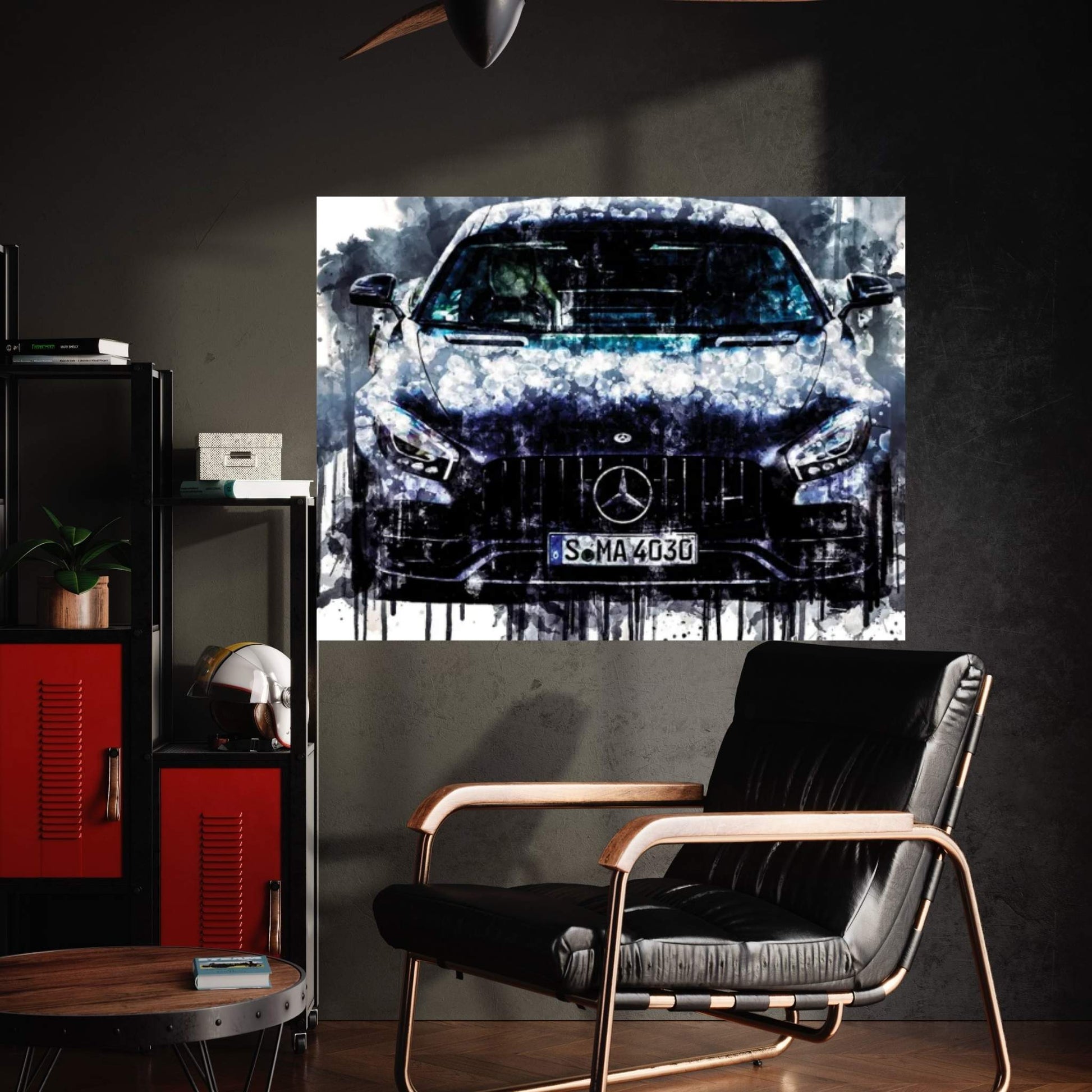2017 Mercedes AMG GT C Edition L Canvas Wall Art - Y Canvas