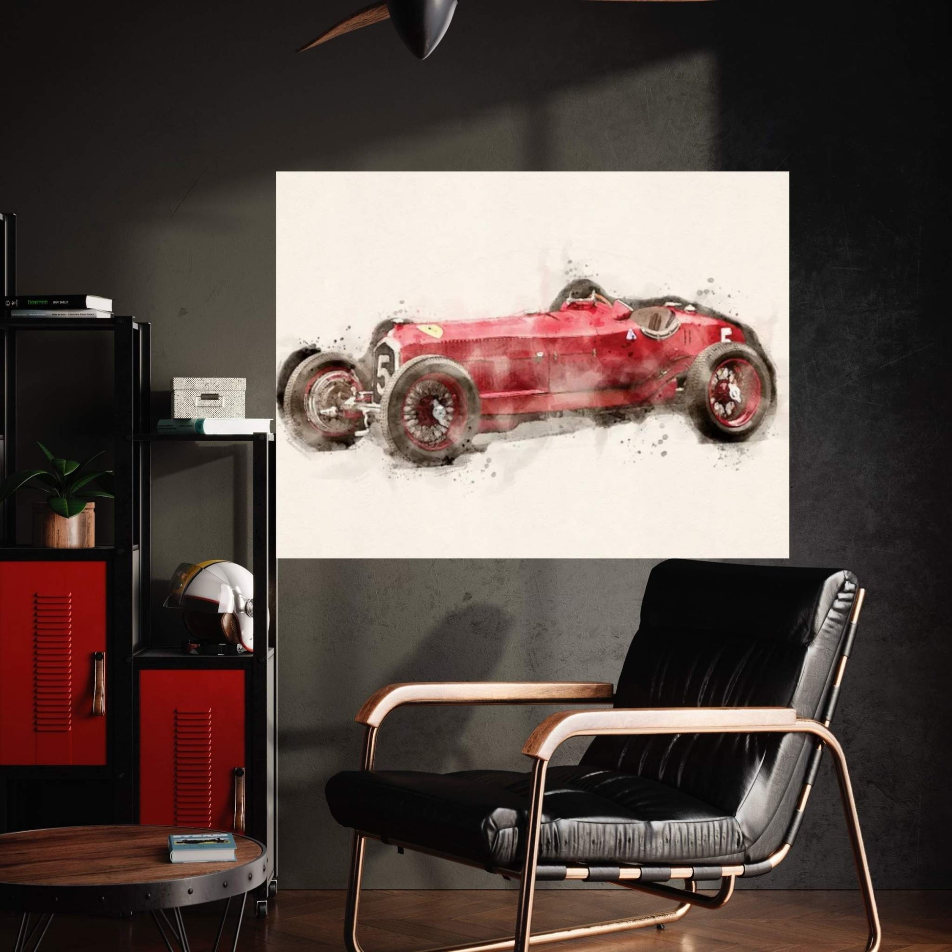Alfa Romeo Retro V II Canvas Wall Art - Y Canvas