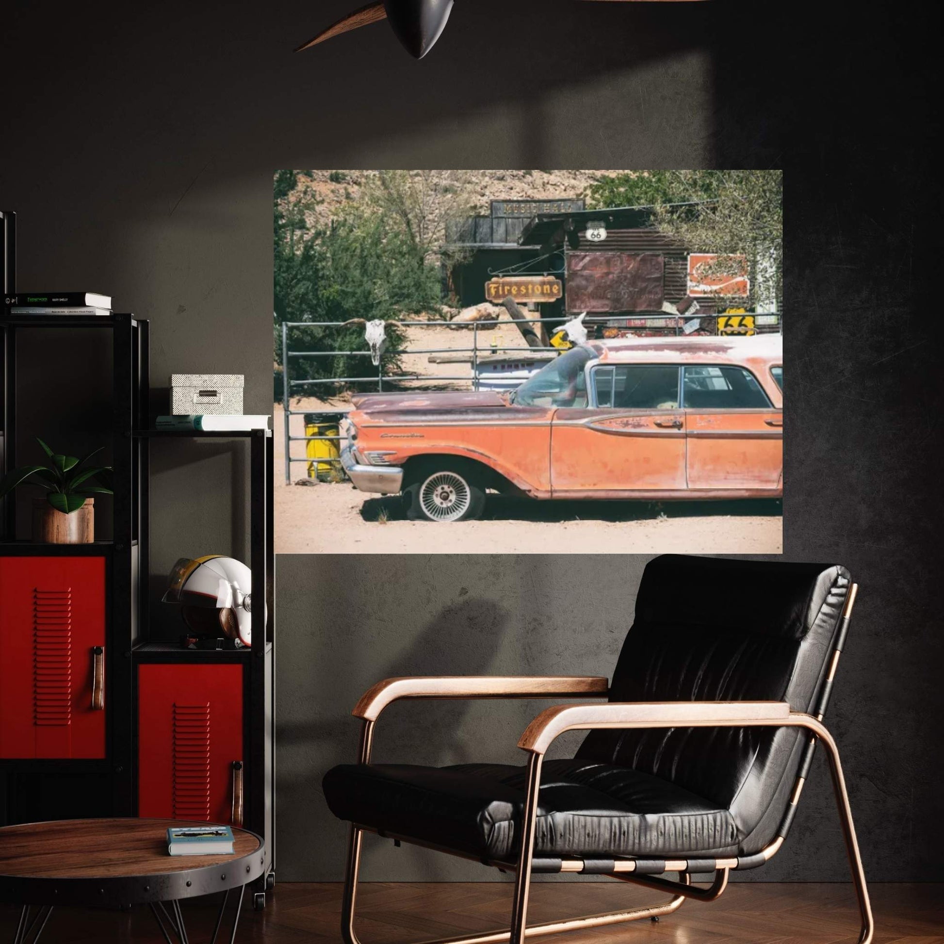 American West - Us 66 Canvas Wall Art - Y Canvas