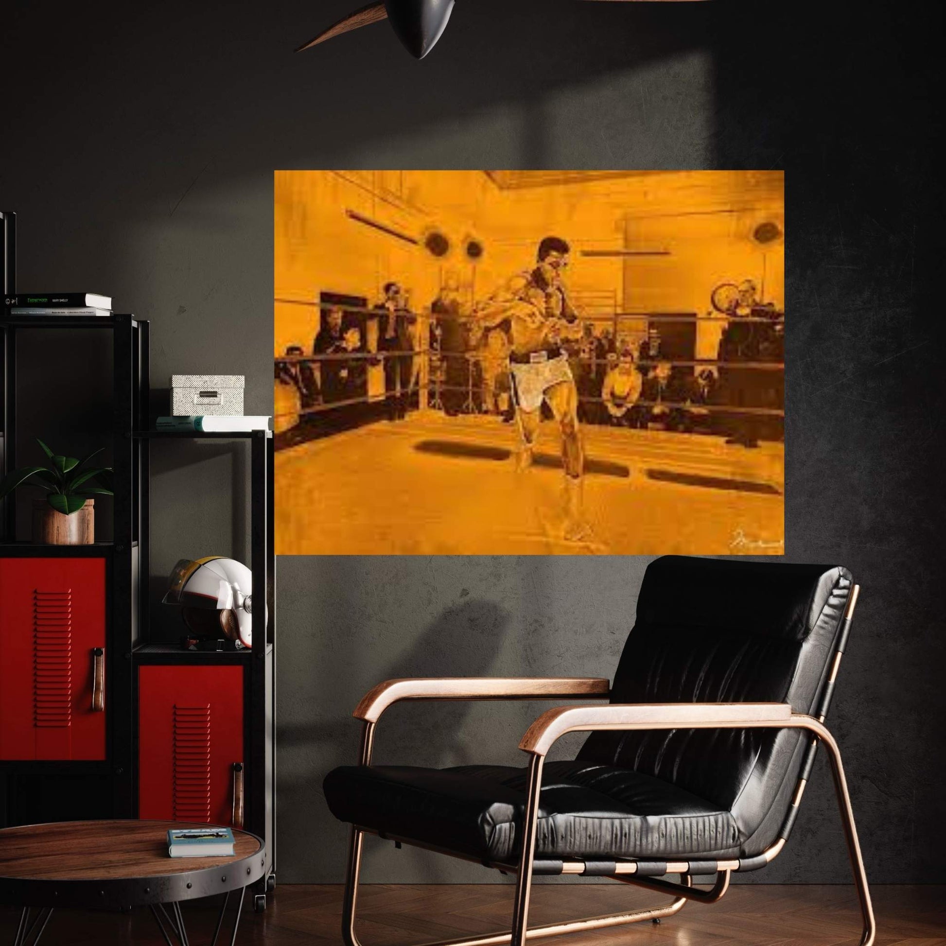 Muhammad Ali in training in London for Brian London fight, 1966 Canvas Wall Art - Y Canvas