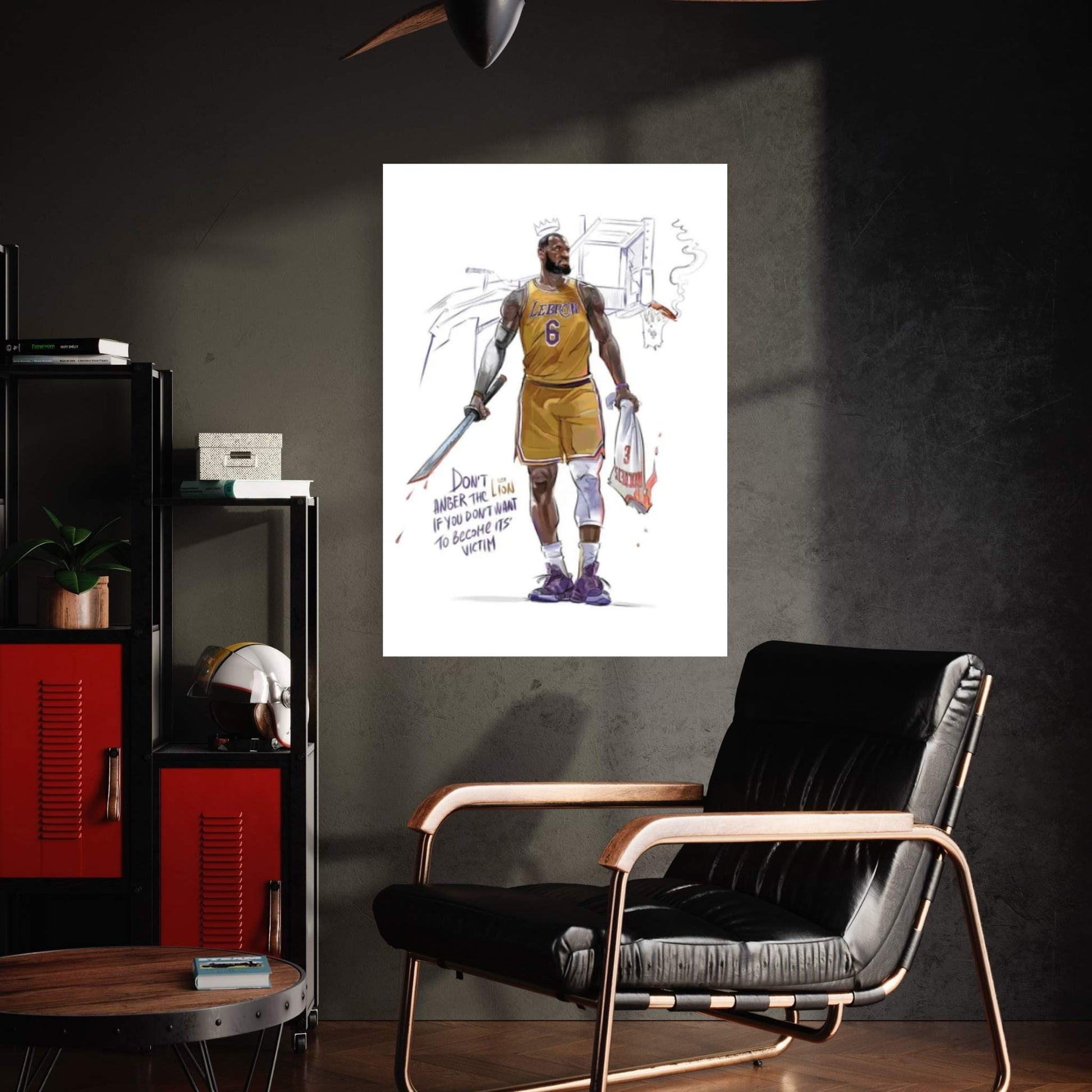 Don't Anger The Lion Canvas Wall Art - Y Canvas