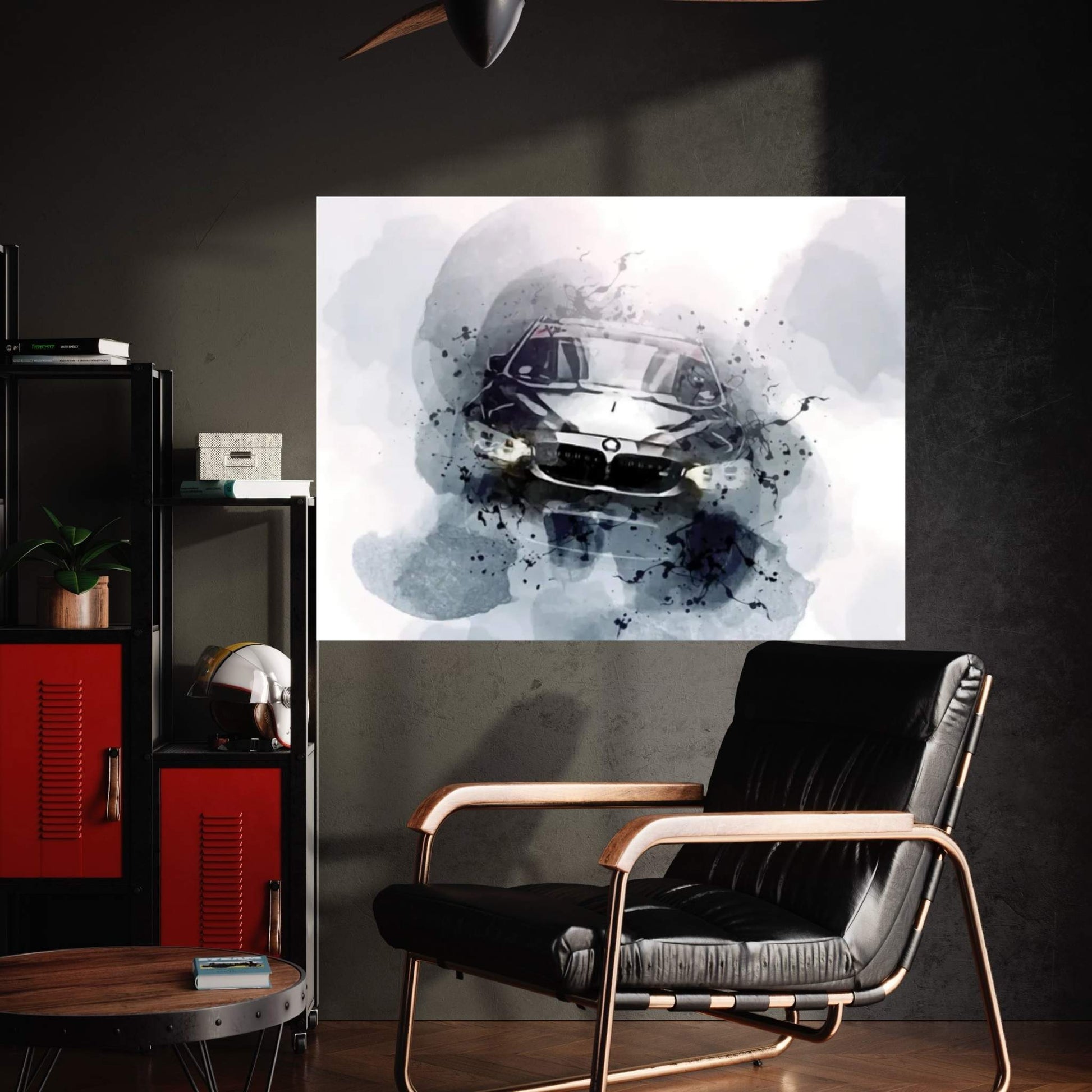 BMW M4 F82 Exterior Black M4 Tuning M4 F82 German Cars BMW Canvas Wall Art - Y Canvas