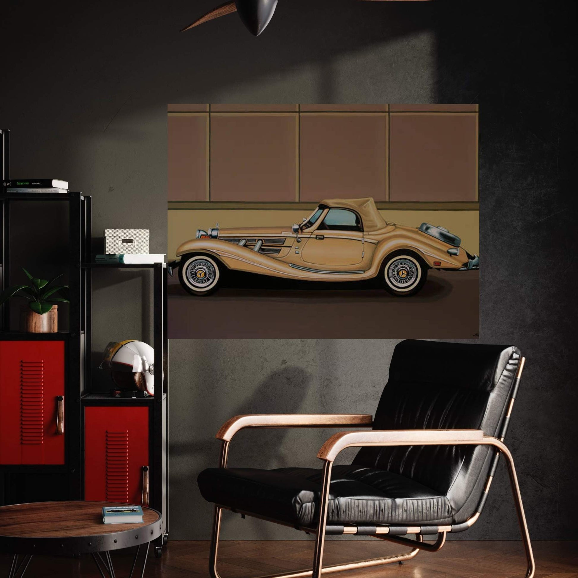 Mercedes 500K Roadster Car Canvas Wall Art - Y Canvas