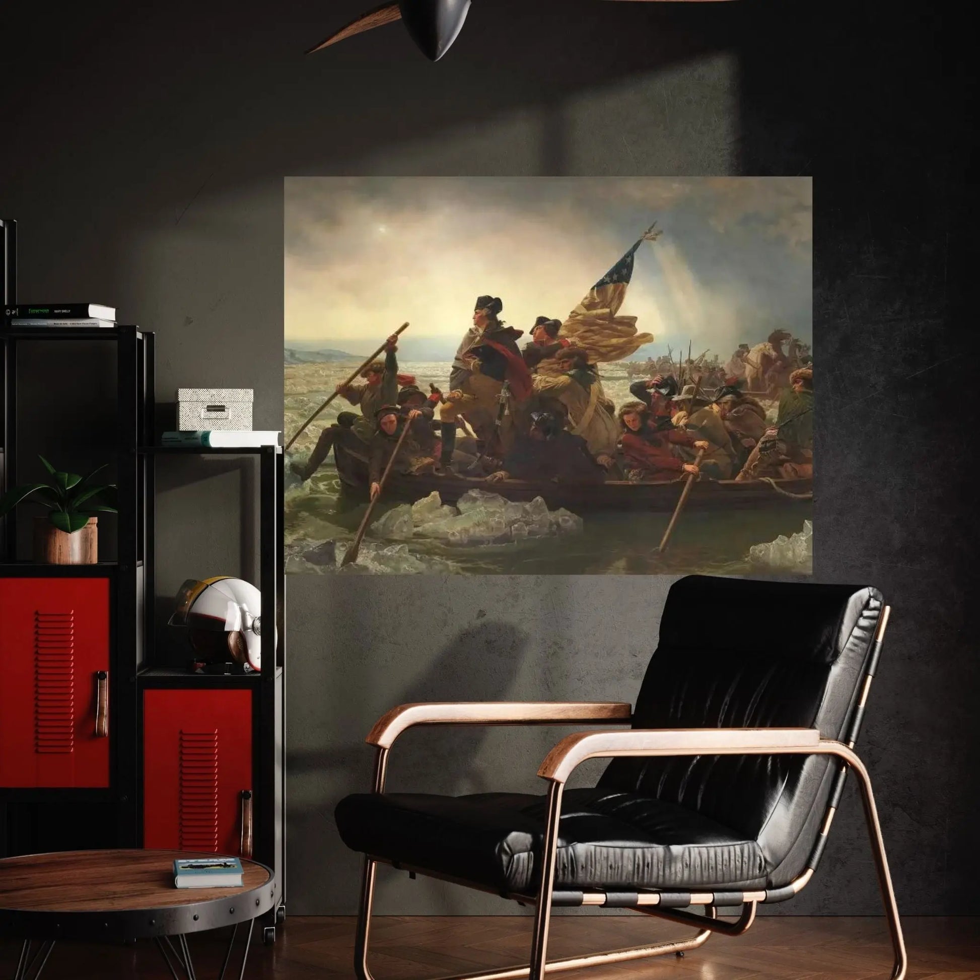 Painting Of George Washington Crossing The Delaware Canvas Wall Art - Y Canvas