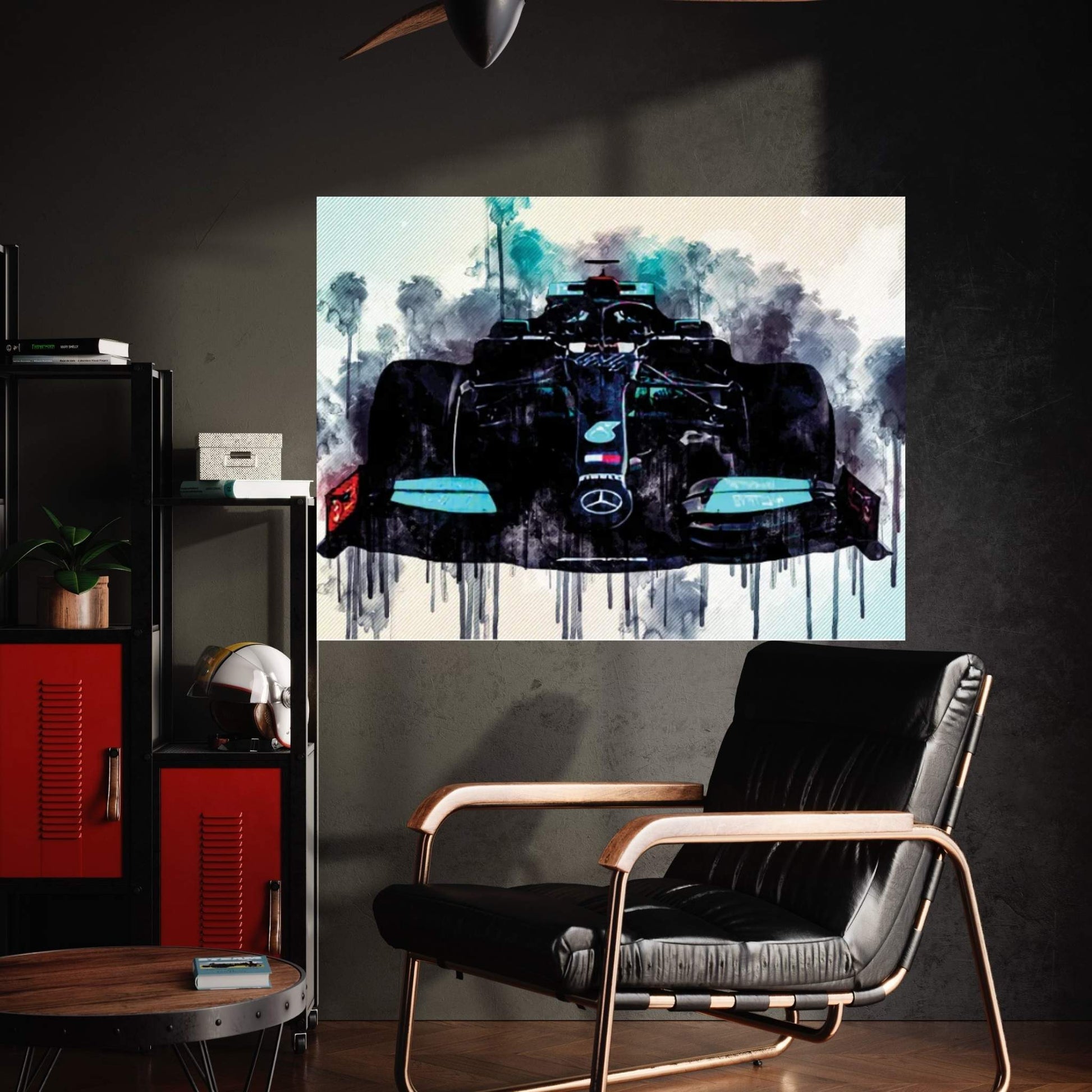 Mercedes-Amg F1 W12 2021 Front View Exterior New W12 F1 2021 Race Cars Formula 1 Canvas Wall Art - Y Canvas