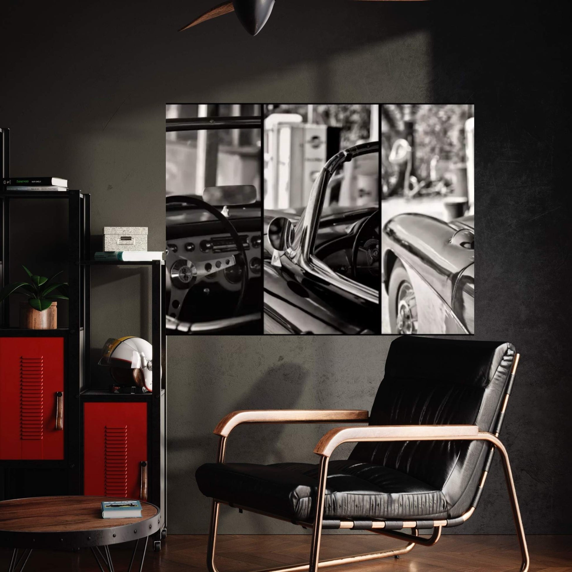 Classic Chevrolet Corvette In Detail Canvas Wall Art - Y Canvas