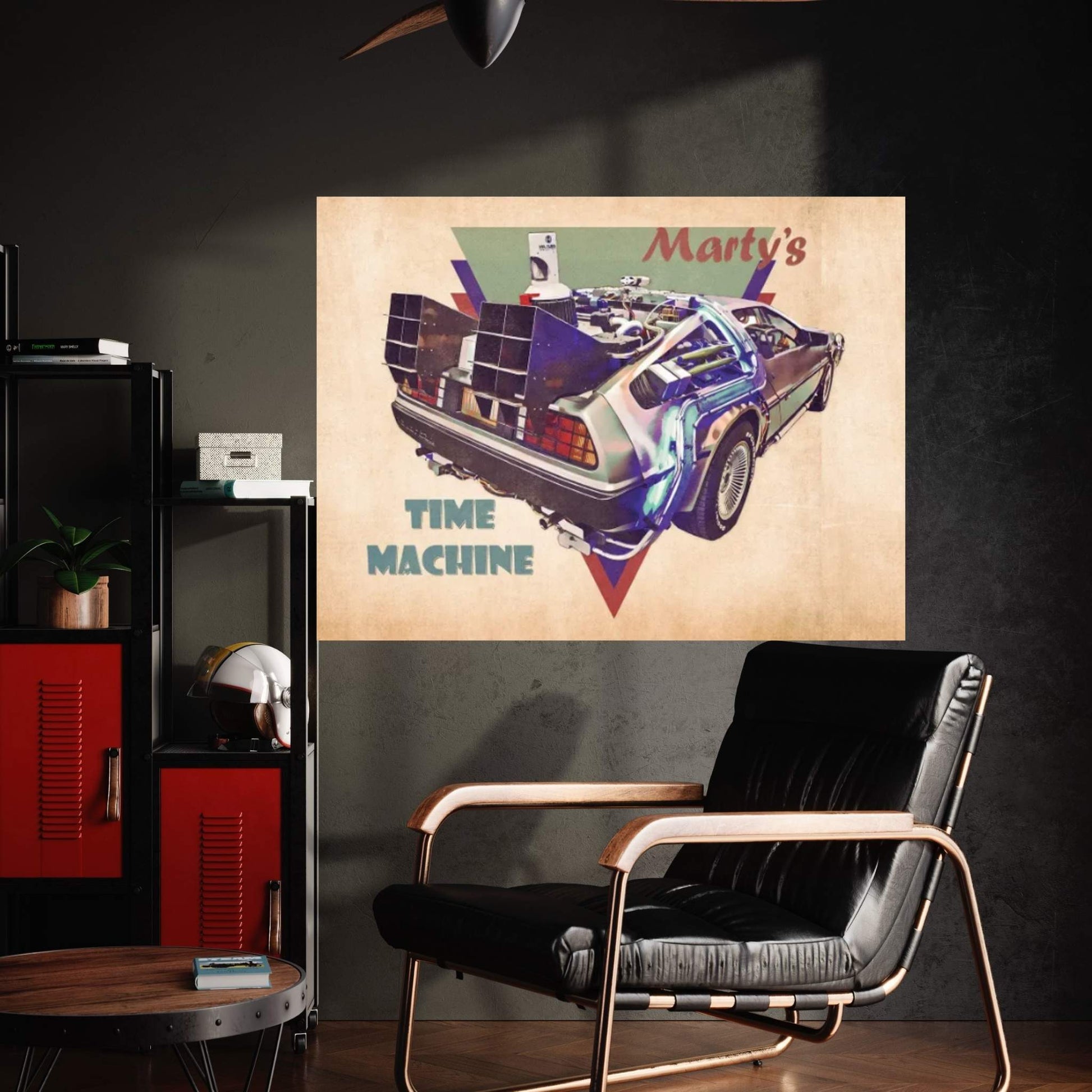 Marty's Time Machine Canvas Wall Art - Y Canvas