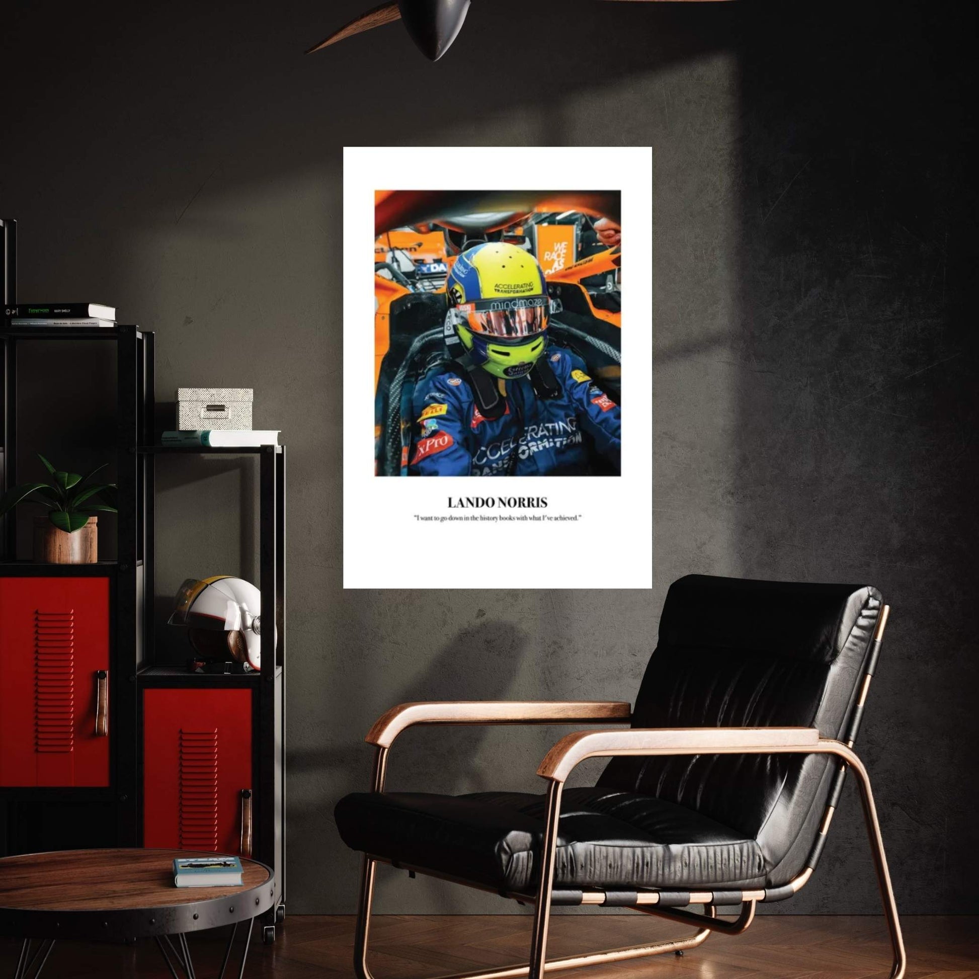 Lando Norris Cockpit Canvas Wall Art - Y Canvas