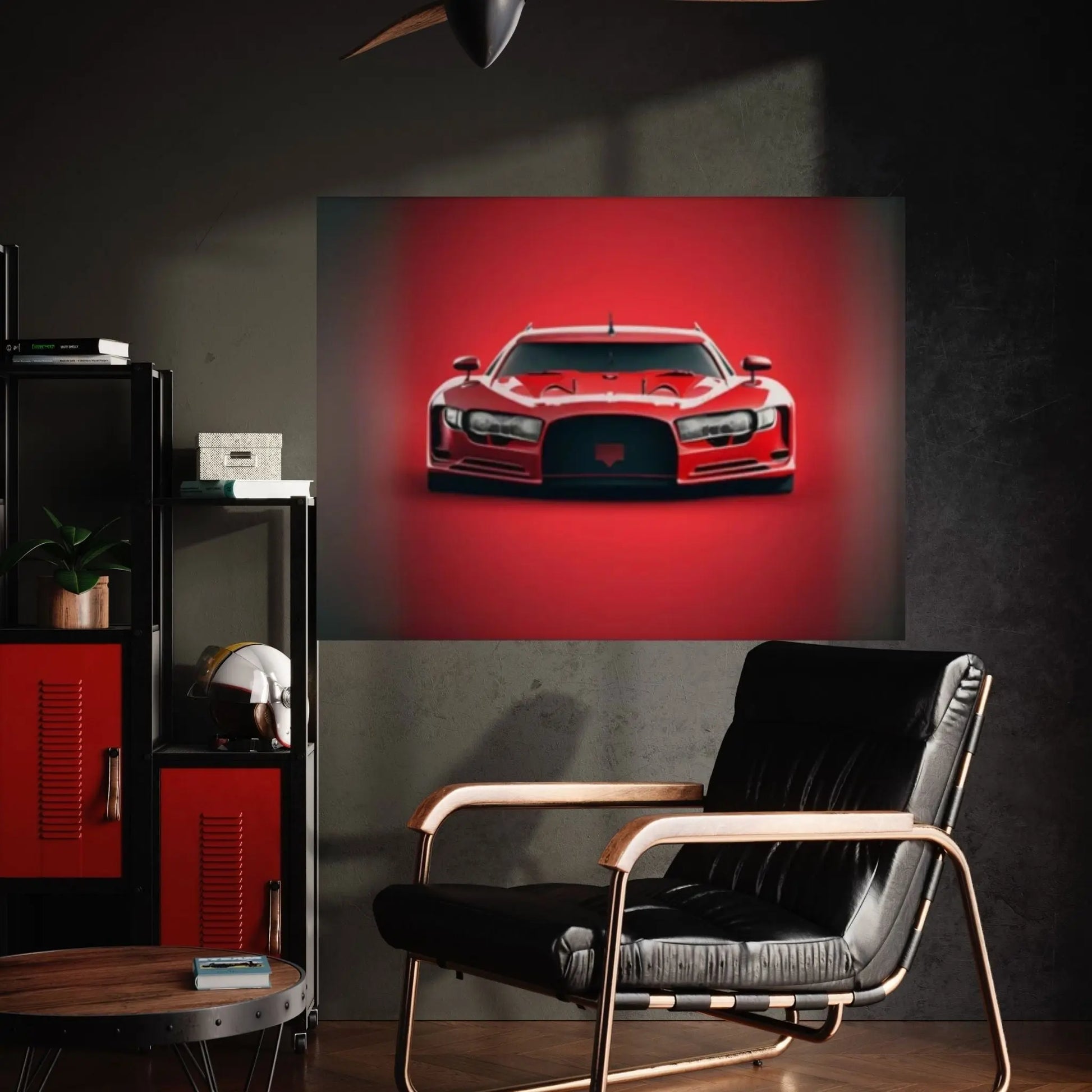 Red Sport Cars Canvas Wall Art Poster Print, Supercar Wall Art - Y Canvas