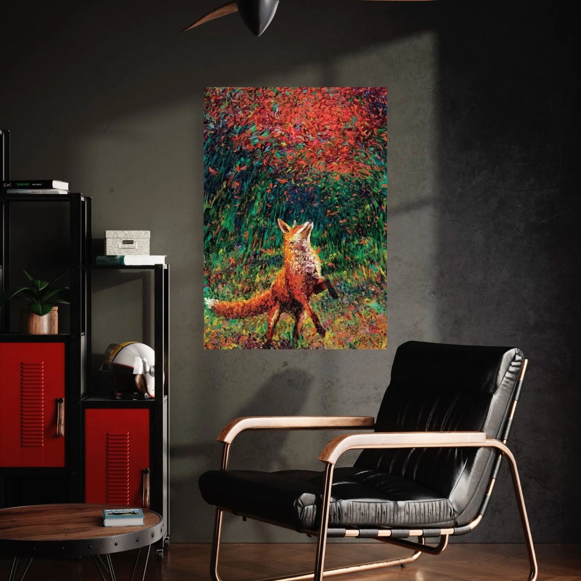 Fox Fire Canvas Wall Art - Y Canvas