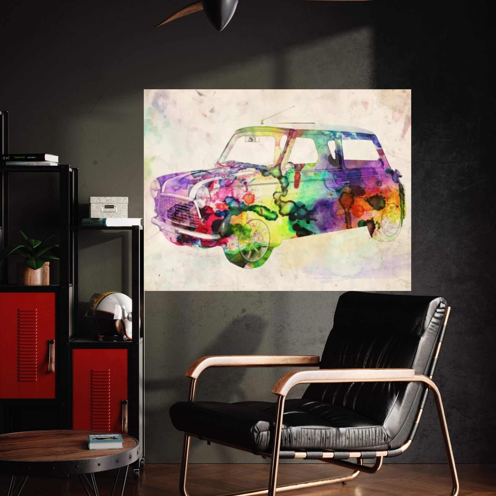 Mini Cooper (Urban) II Canvas Wall Art - Y Canvas