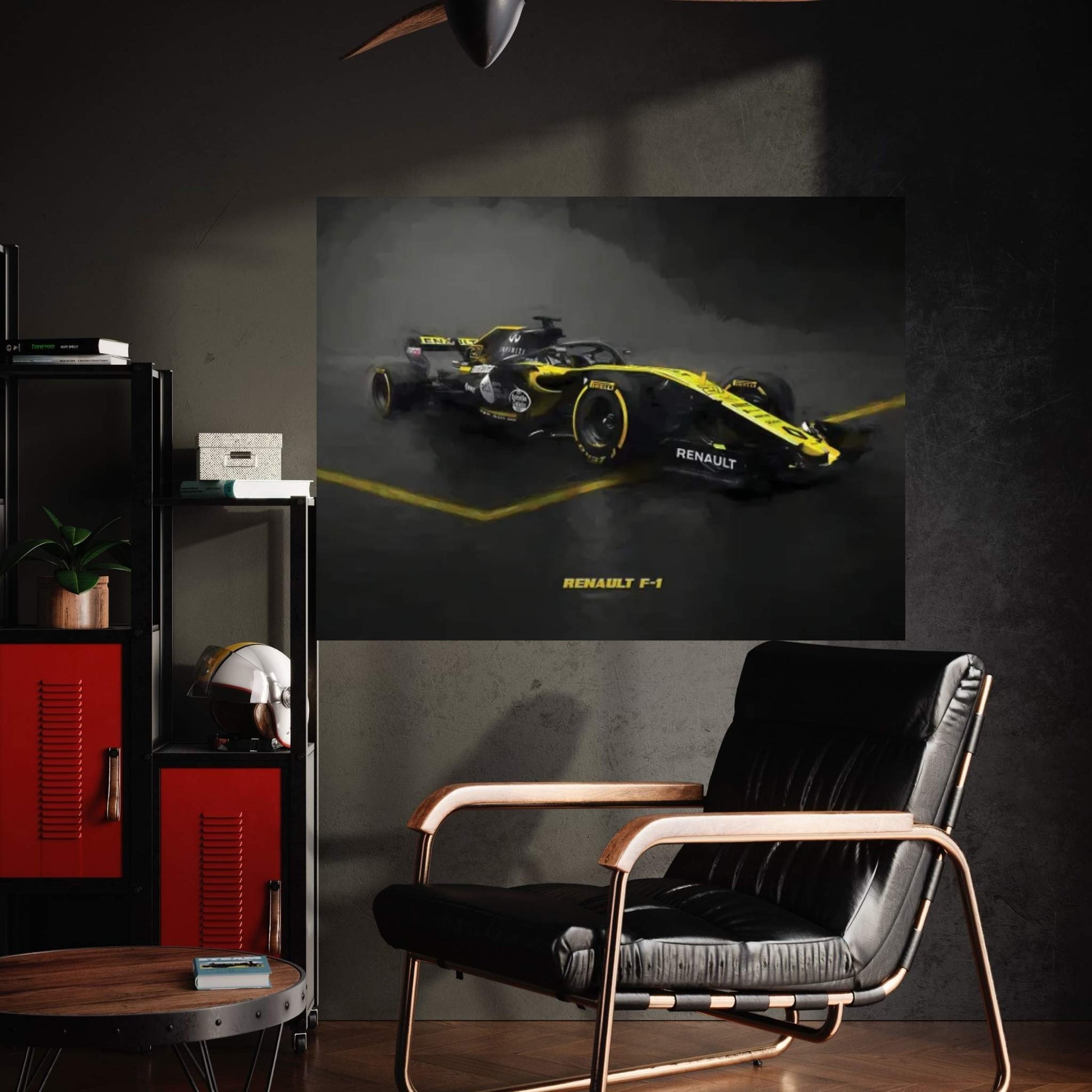 Renault F1 In Watercolor Canvas Wall Art - Y Canvas