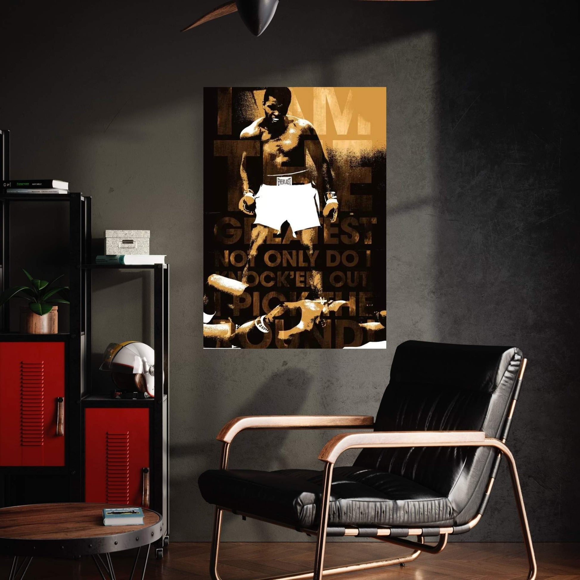 Muhammad Ali Vs. Sonny Liston, 1965 "I am The Greatest" Canvas Wall Art - Y Canvas