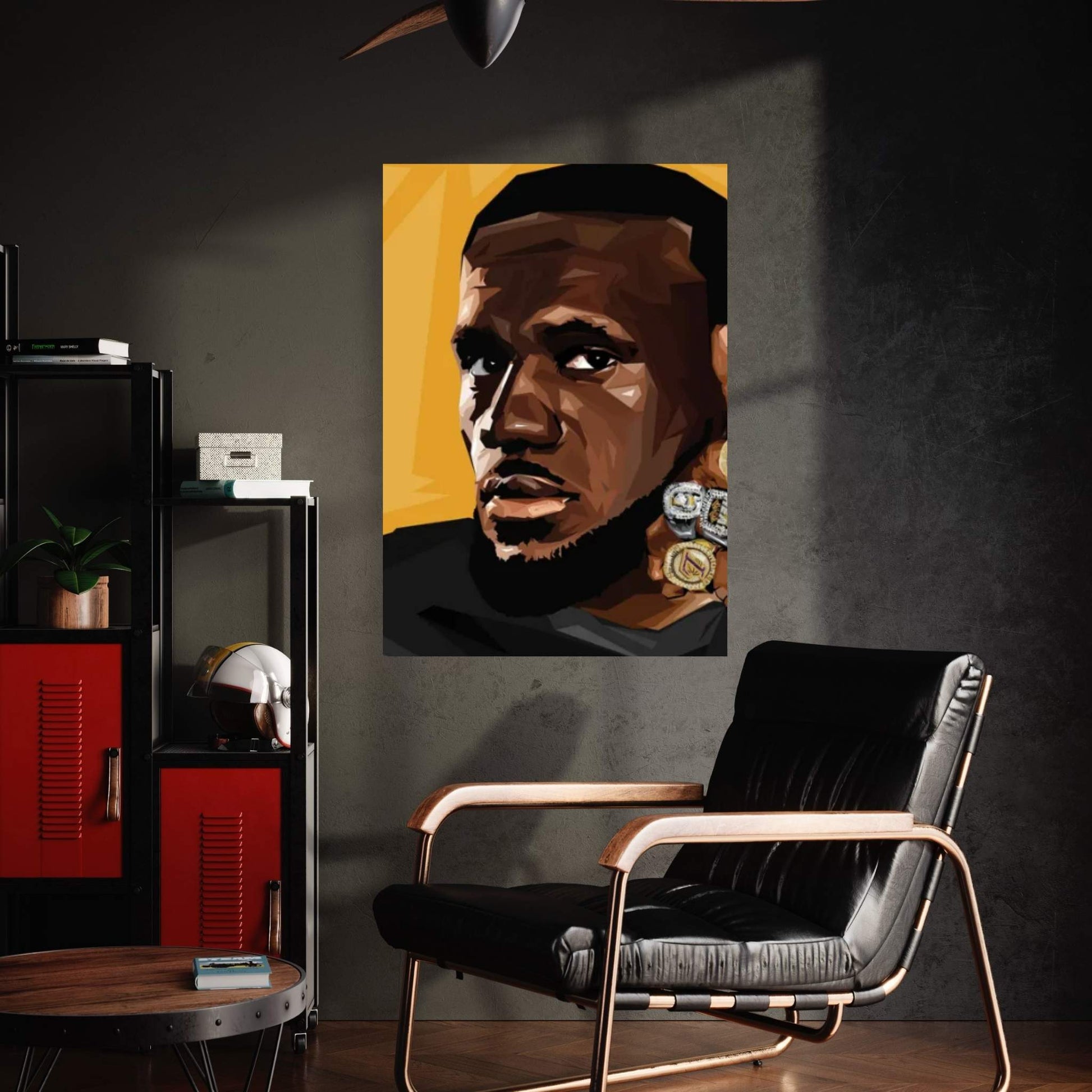 King Rings Canvas Wall Art - Y Canvas