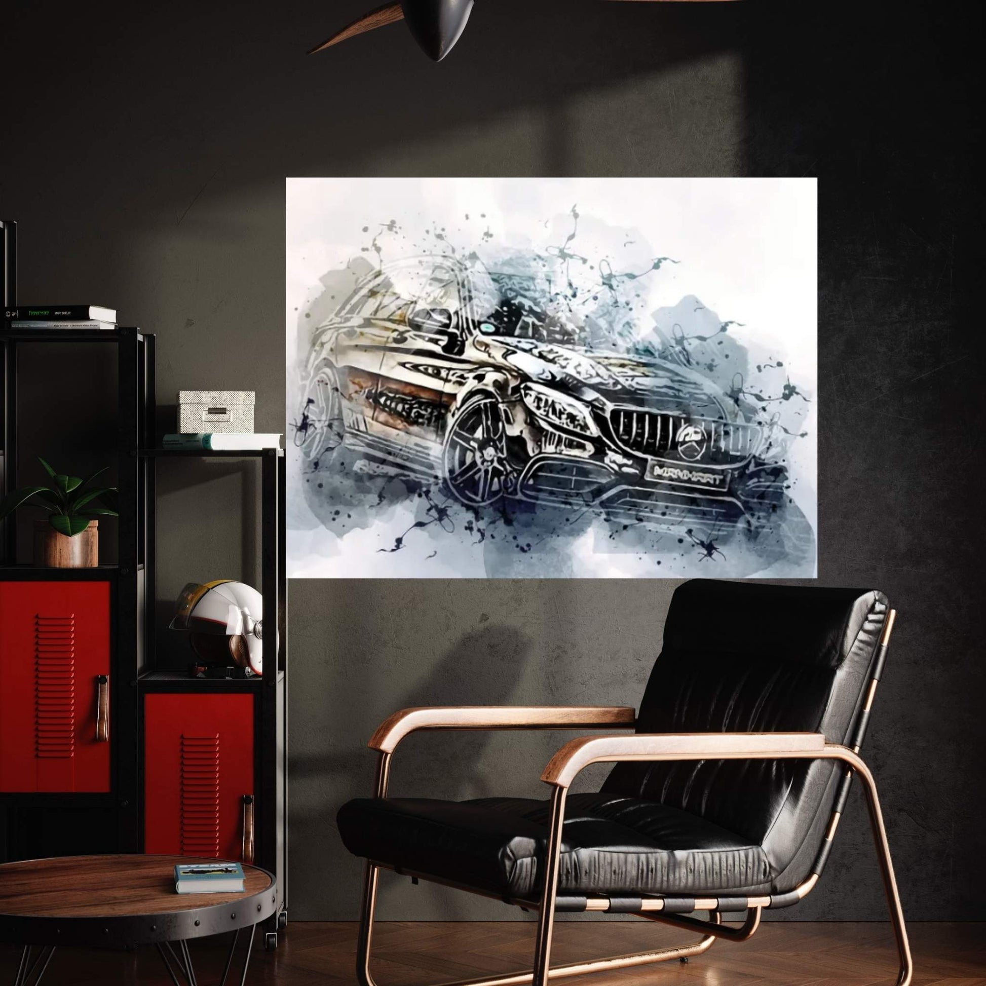 Manhart CR700 Exterior Black Wagon S205 Canvas Wall Art - Y Canvas