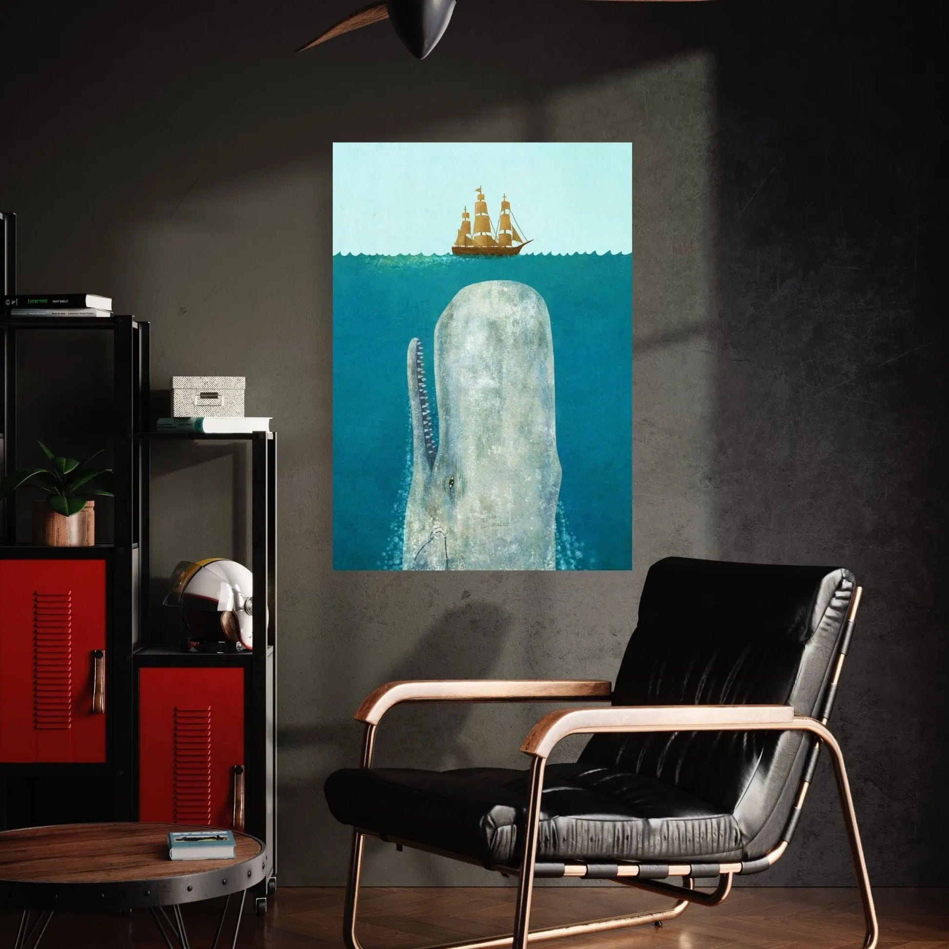 The Whale Canvas Wall Art - Y Canvas