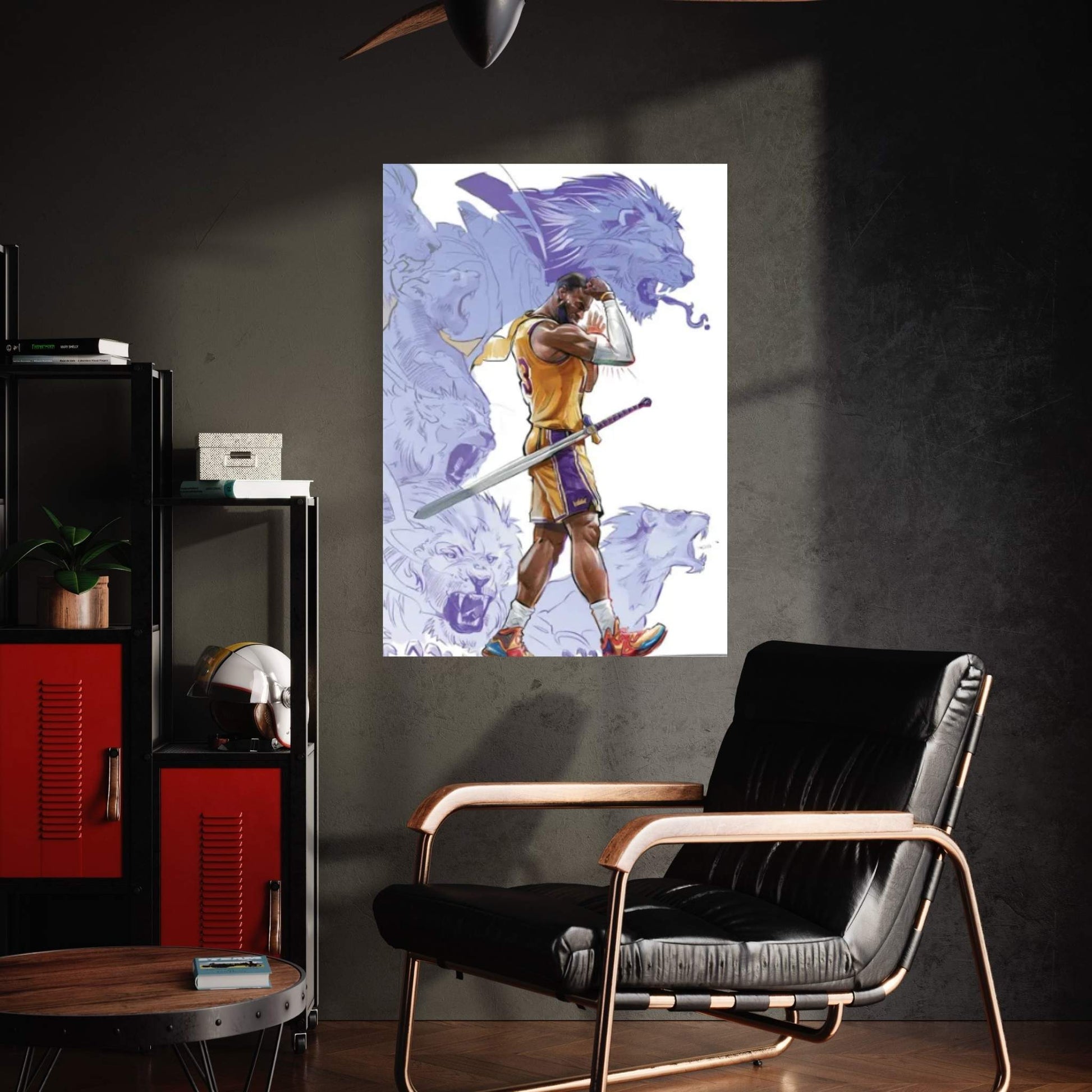 Lord Of Lions Canvas Wall Art - Y Canvas