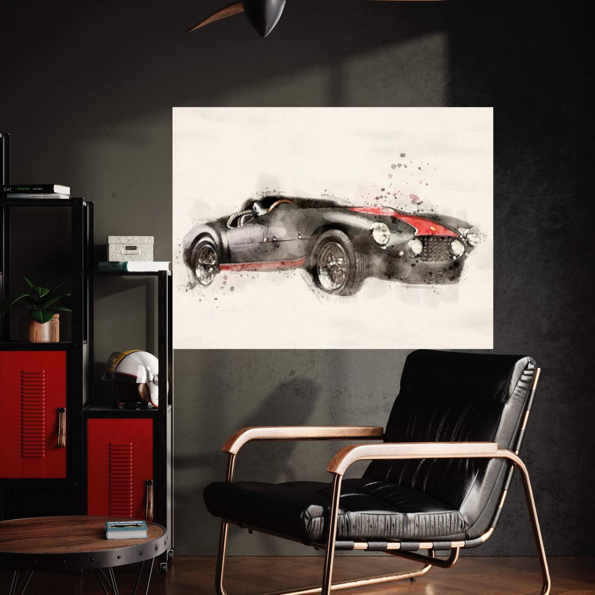 Ferrari Retro MCMLIII Canvas Wall Art - Y Canvas