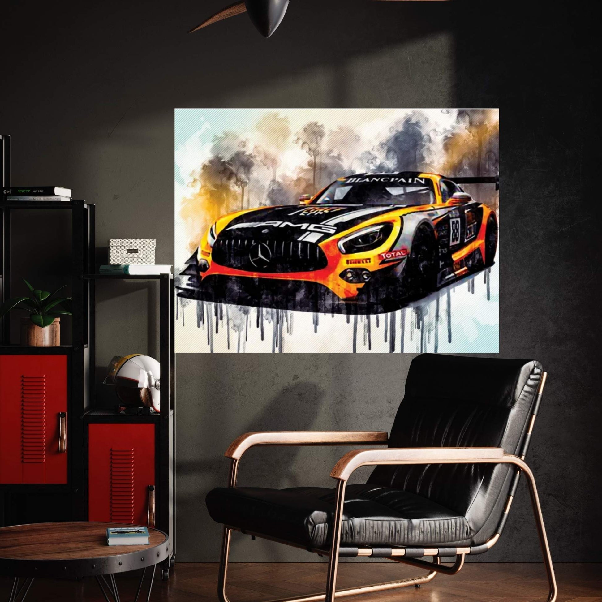 Mercedes-Amg 2018 Akka Asp Dtm Racing Tuning German Sports Cars Canvas Wall Art - Y Canvas