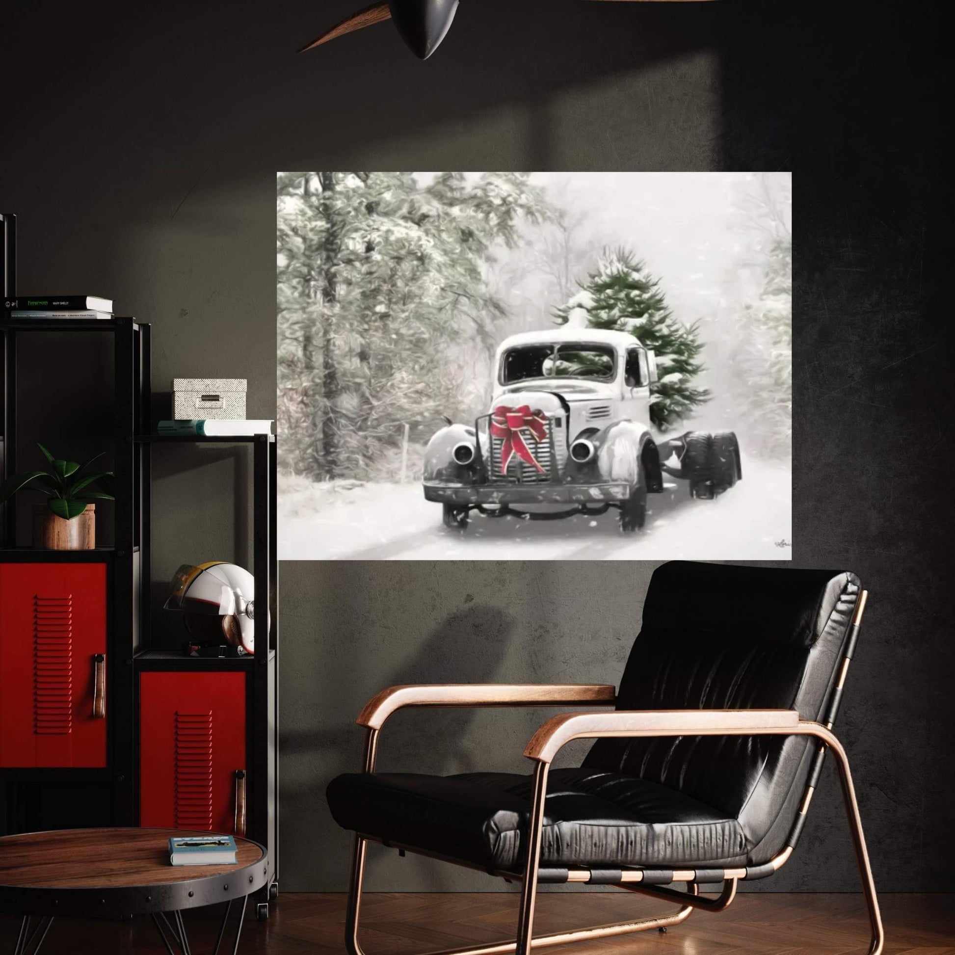 The Christmas Centerpiece Canvas Wall Art - Y Canvas
