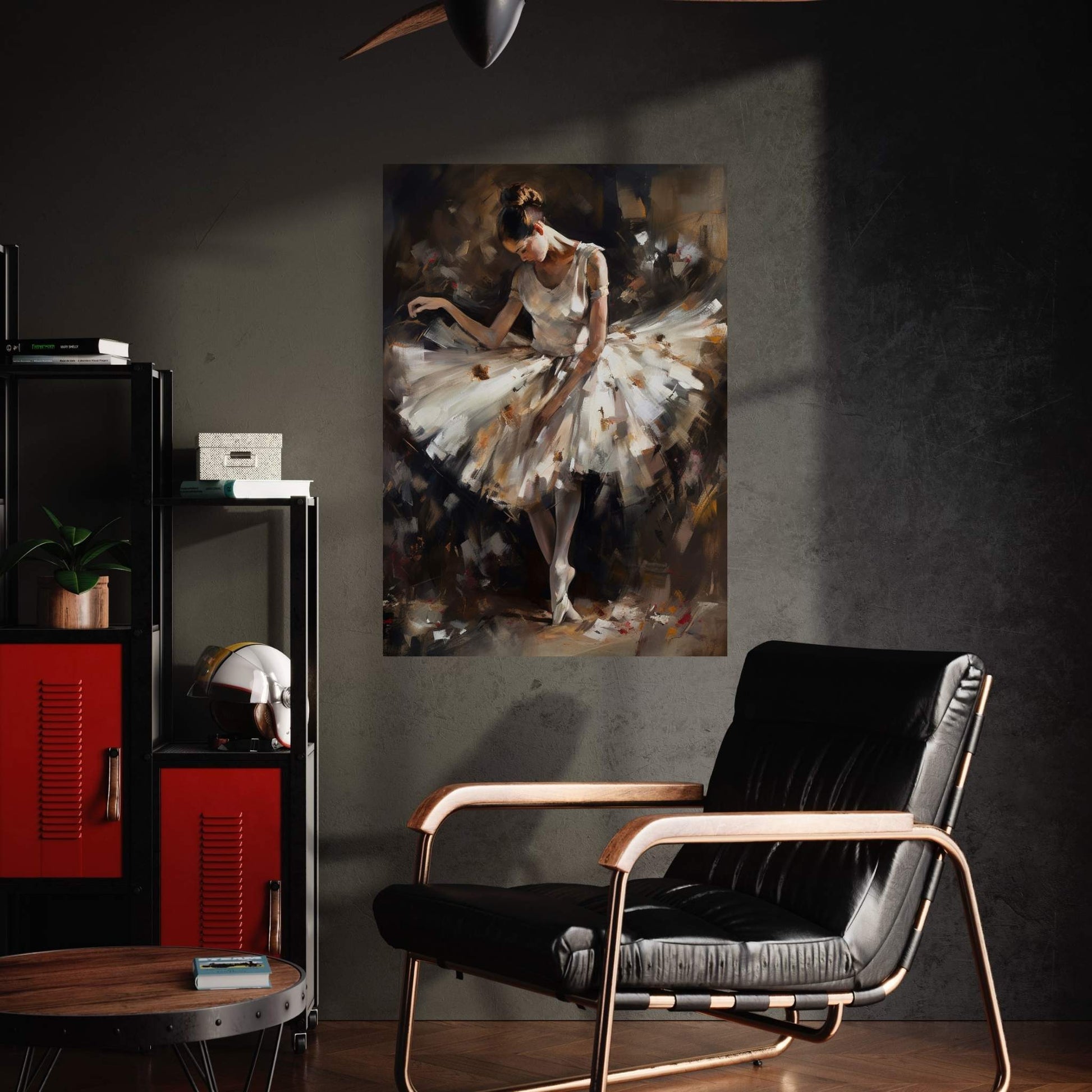 Ballerina Woman in White Dress Canvas Art Wall Decor - Y Canvas