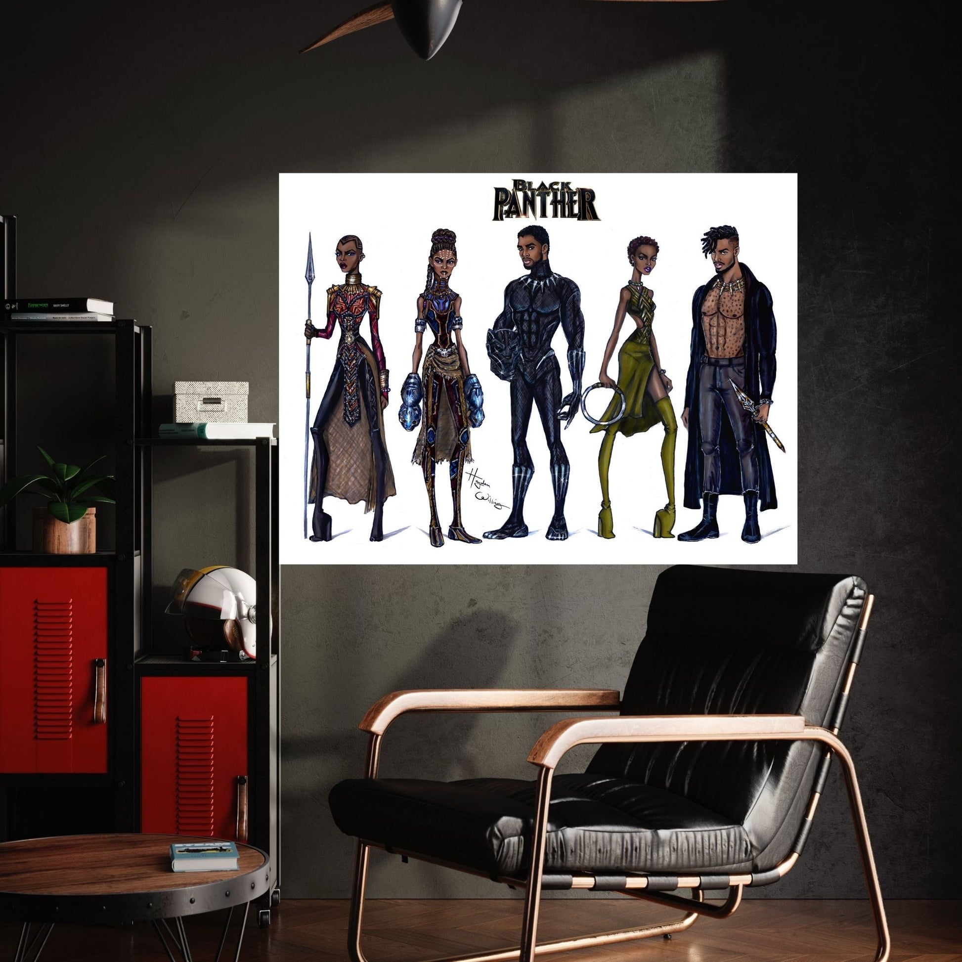 Black Panther Canvas Wall Art - Y Canvas