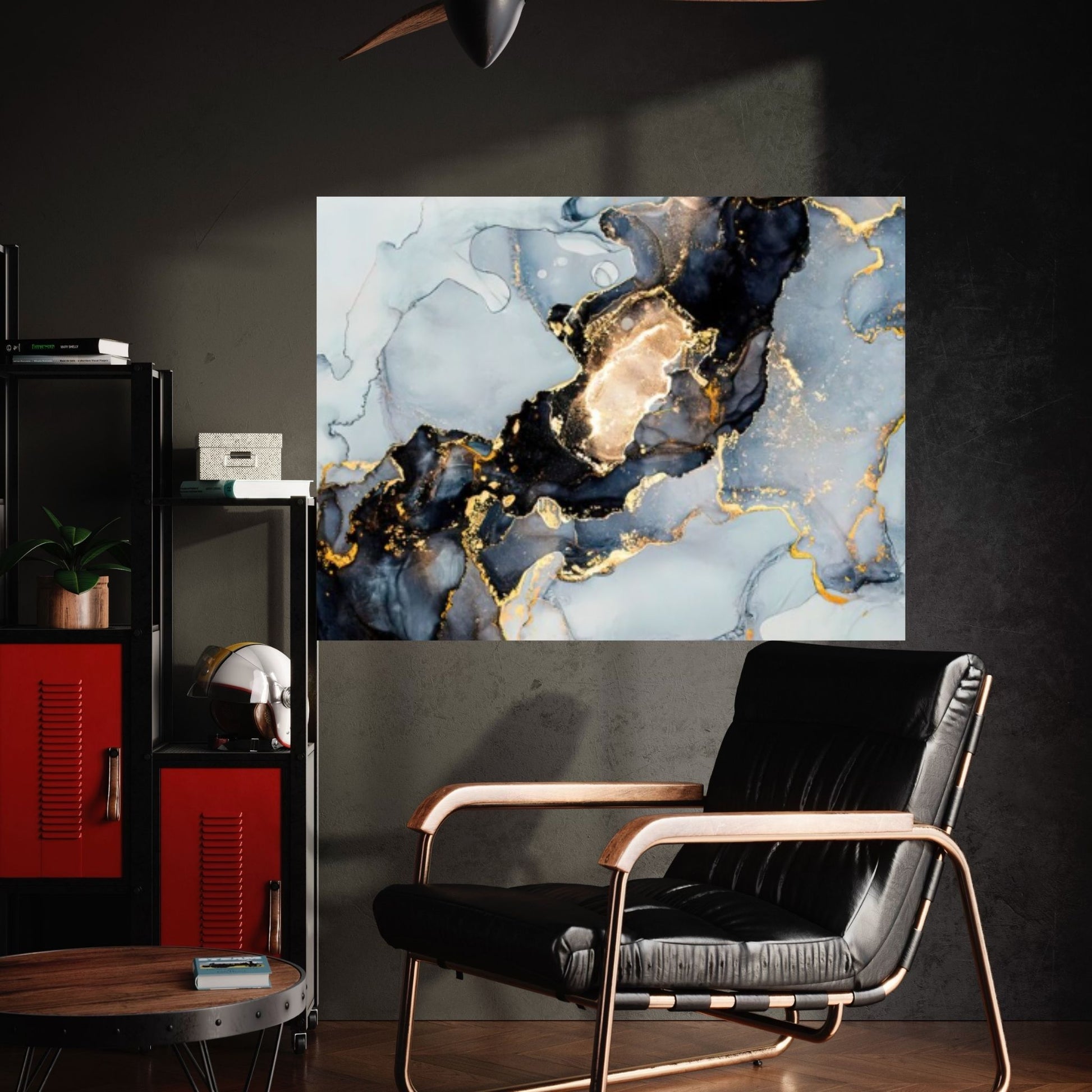 Large Gold Marble Canvas Wall Art, Marble Wall Decor - Y Canvas