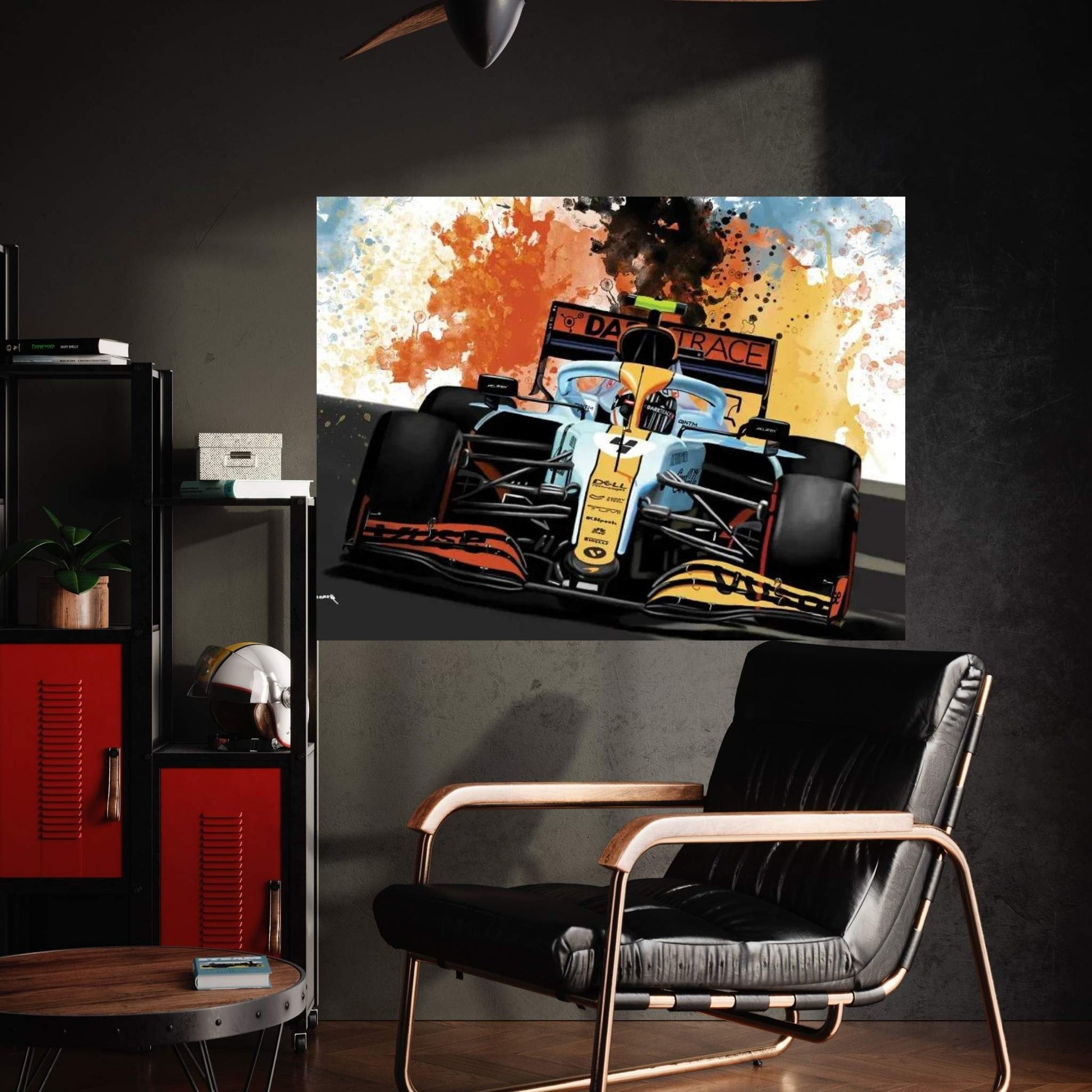 Lando Norris' Racecar Canvas Wall Art - Y Canvas