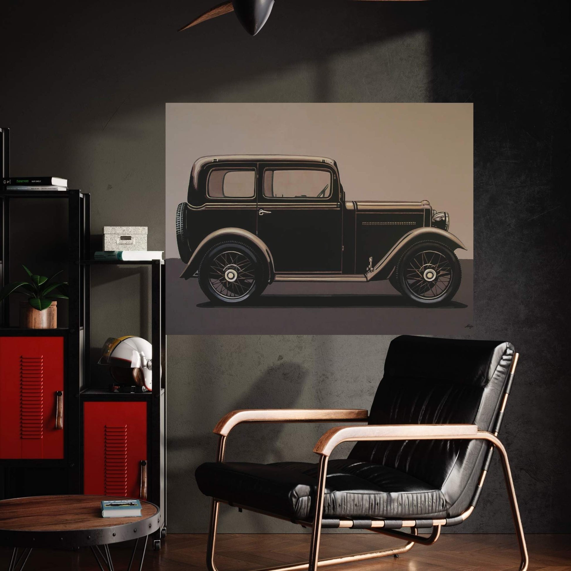 Morris Minor Saloon 1928 Canvas Wall Art - Y Canvas