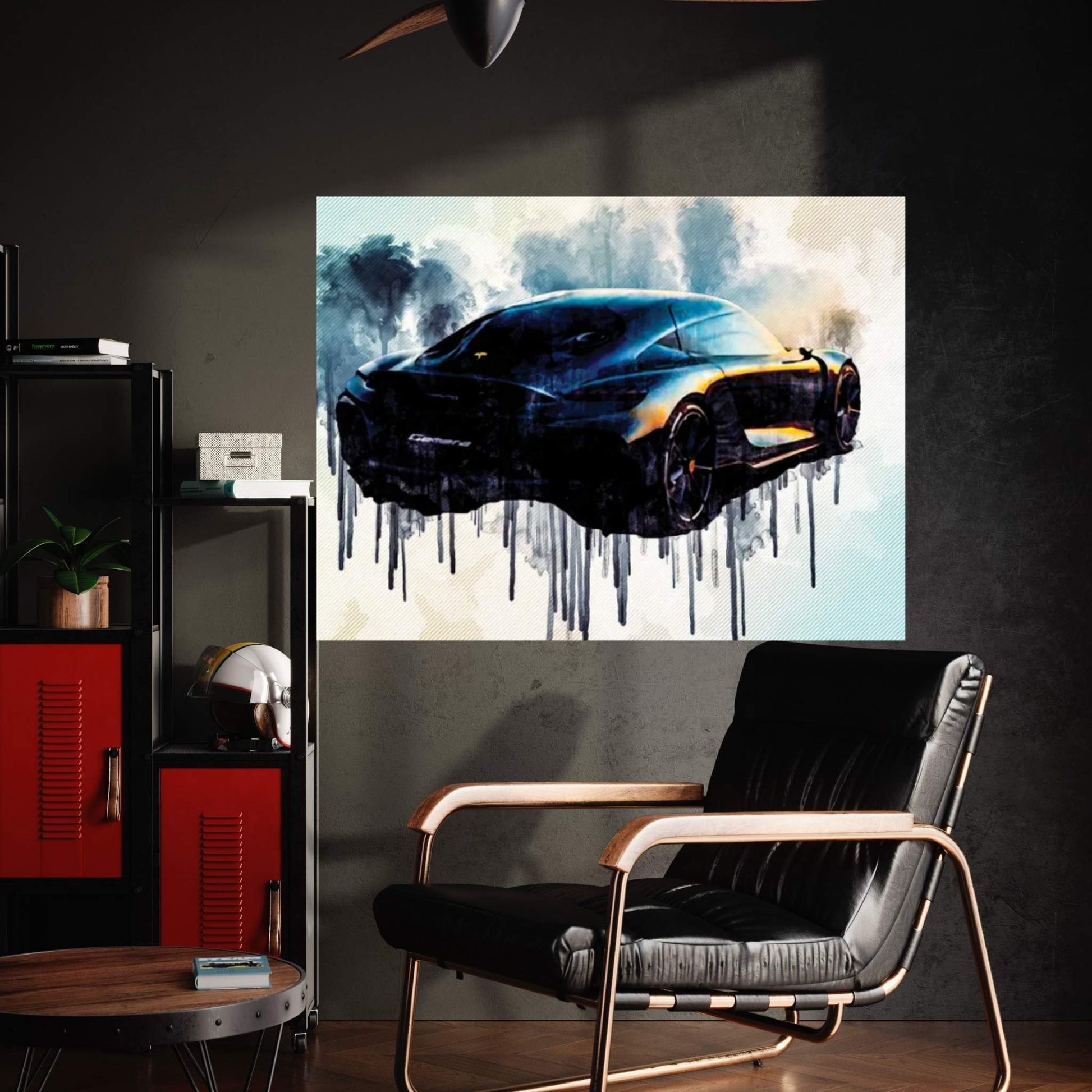 Koenigsegg Gemera 2020 Rear View Exterior Hypercar New Gray Gemera Evening Sunset Supercars Canvas Wall Art - Y Canvas