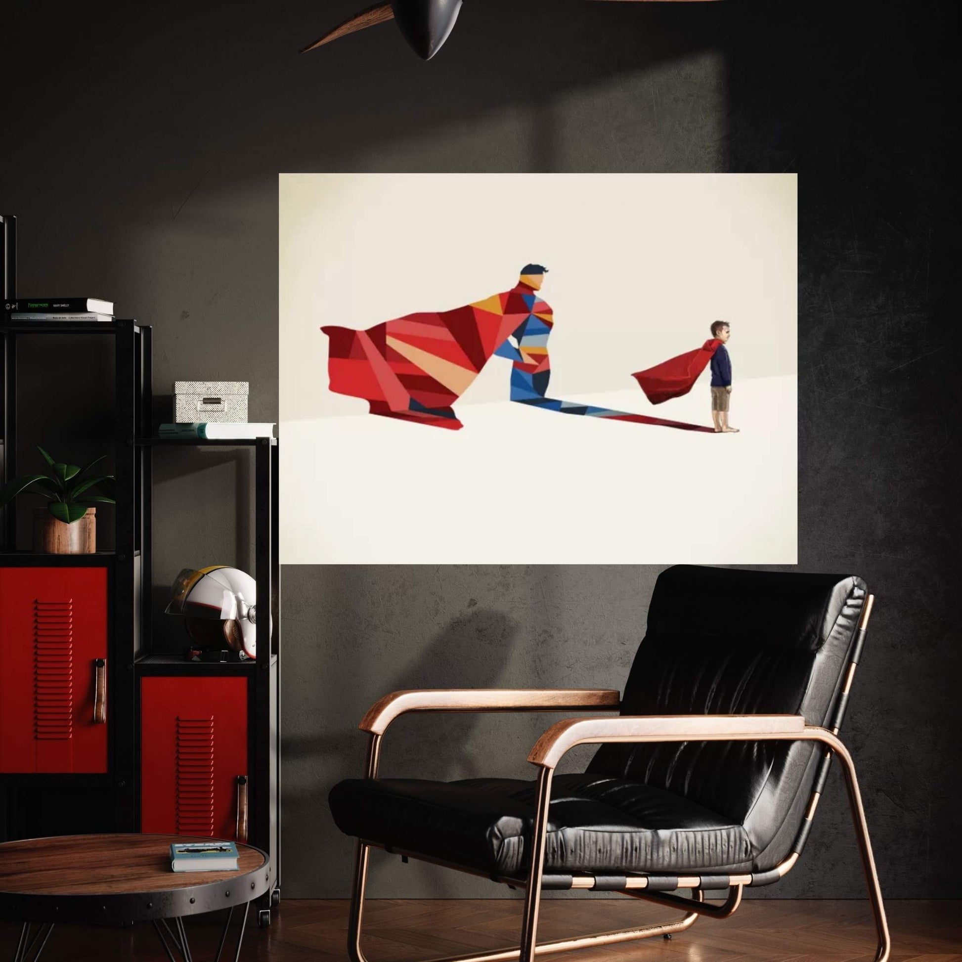 Walking Shadow Hero I Canvas Wall Art - Y Canvas