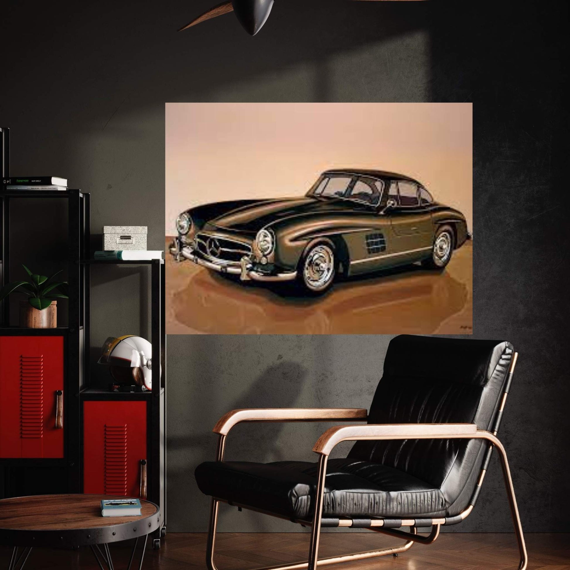 Mercedes Benz 300 SL 1954 Canvas Wall Art - Y Canvas