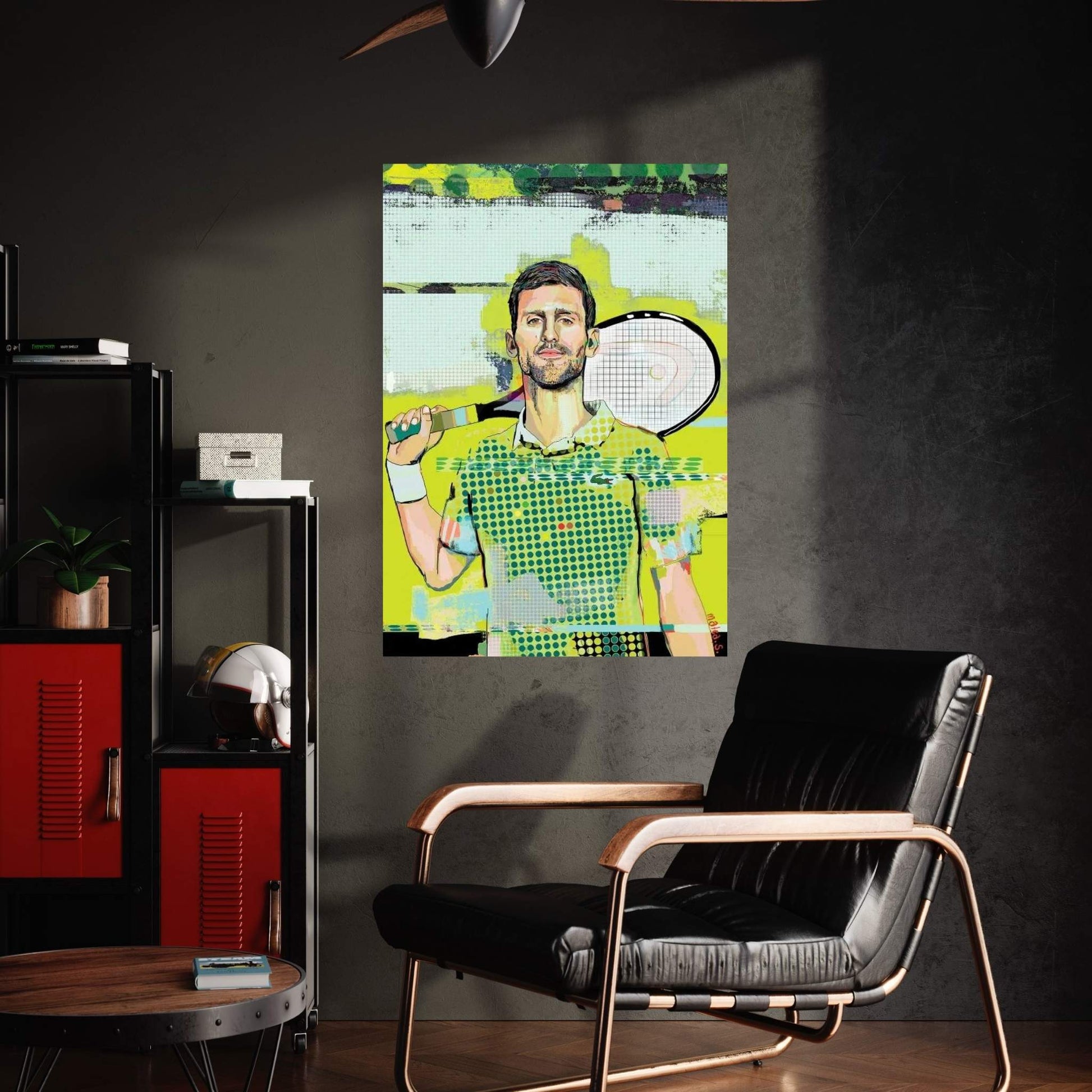 Novak Djokovic Canvas Wall Art - Y Canvas